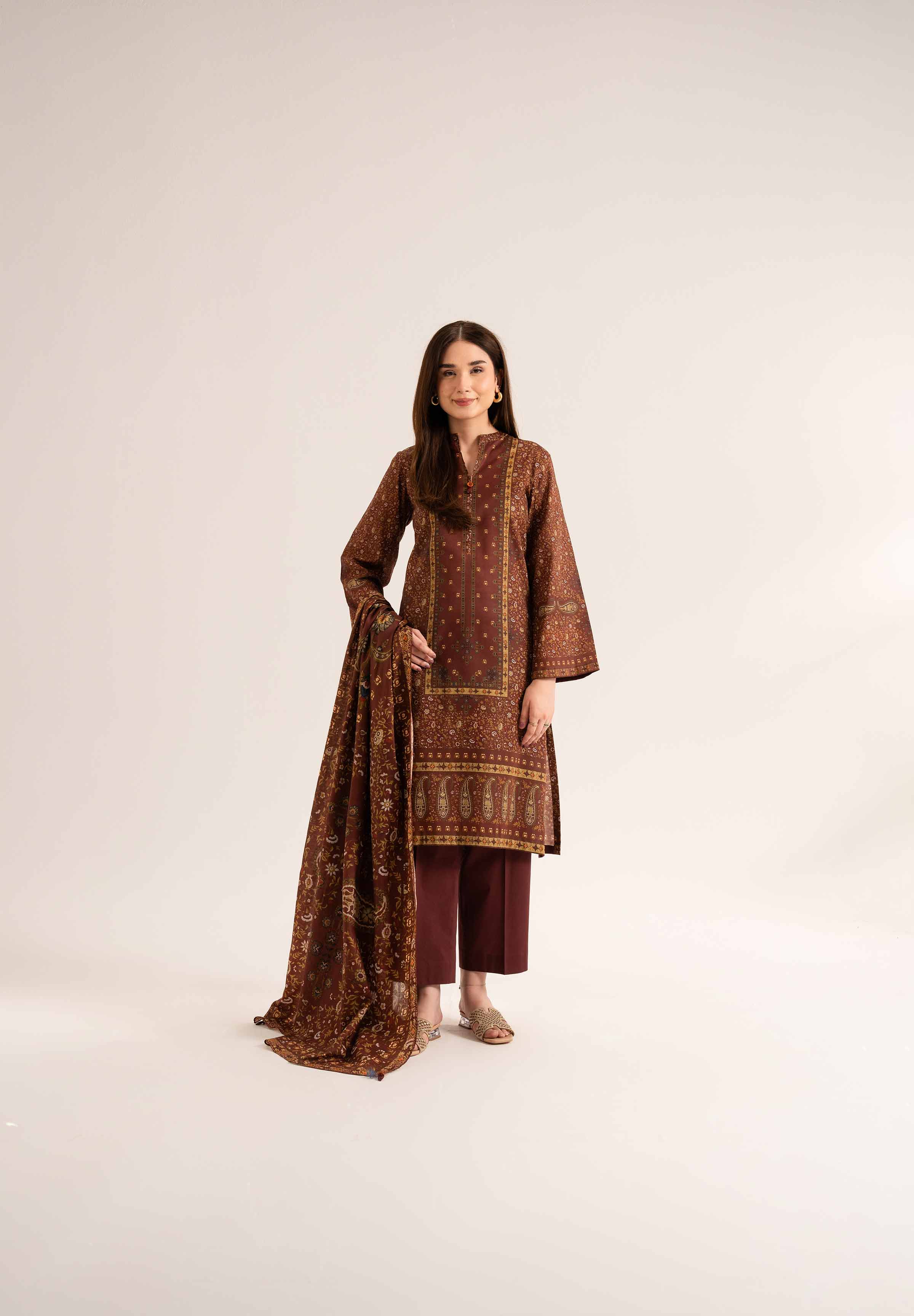 3 Piece - Digital Printed Suit - 42501943 for Women - Unstitched Collection | Nishat | Shop Online