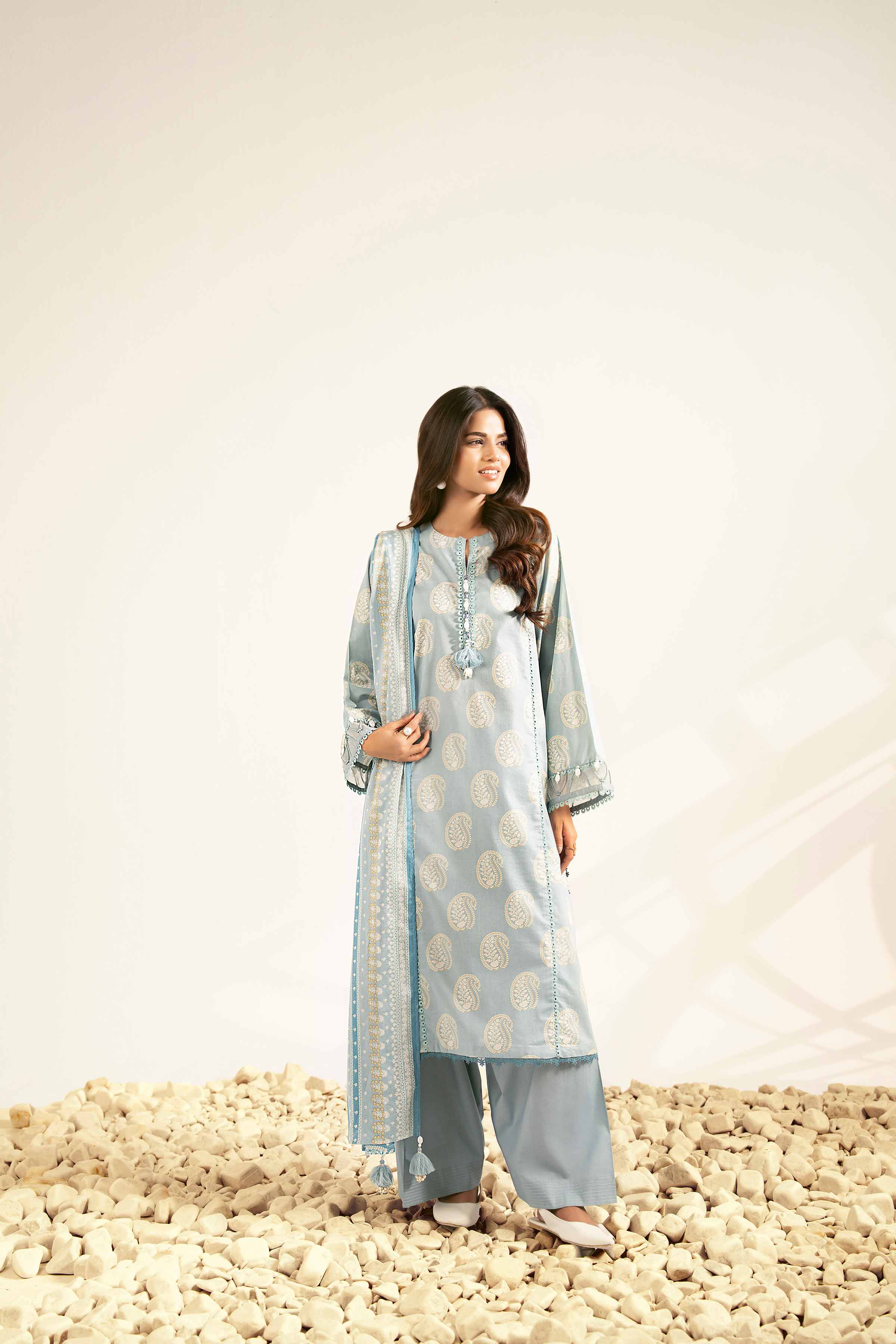 3 Piece - Printed Suit - 42501944 for Women - Unstitched Collection | Nishat | Shop Online