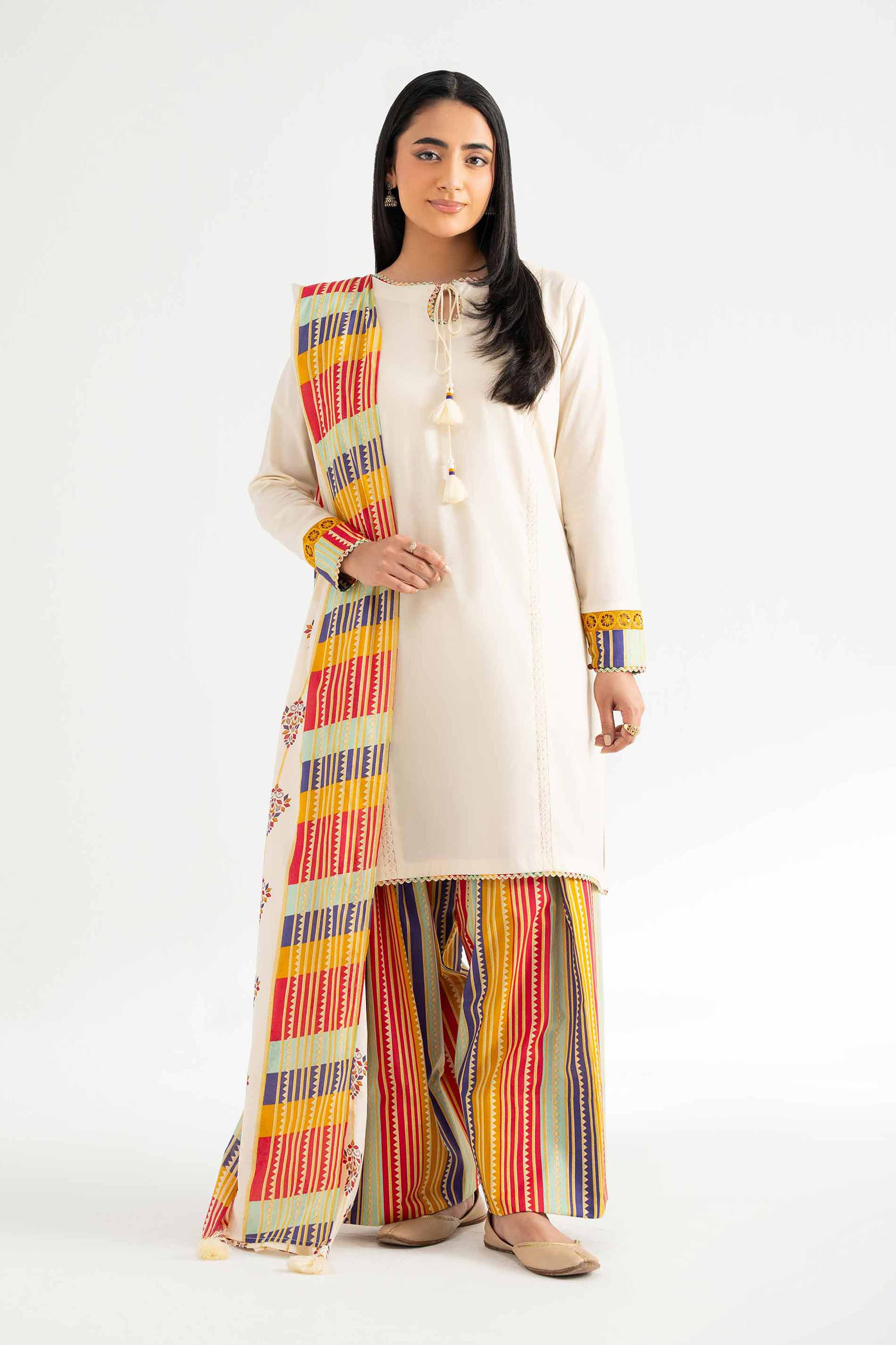 3 Piece -  Printed Suit - 42501948 for Women - Unstitched Collection | Nishat | Shop Online