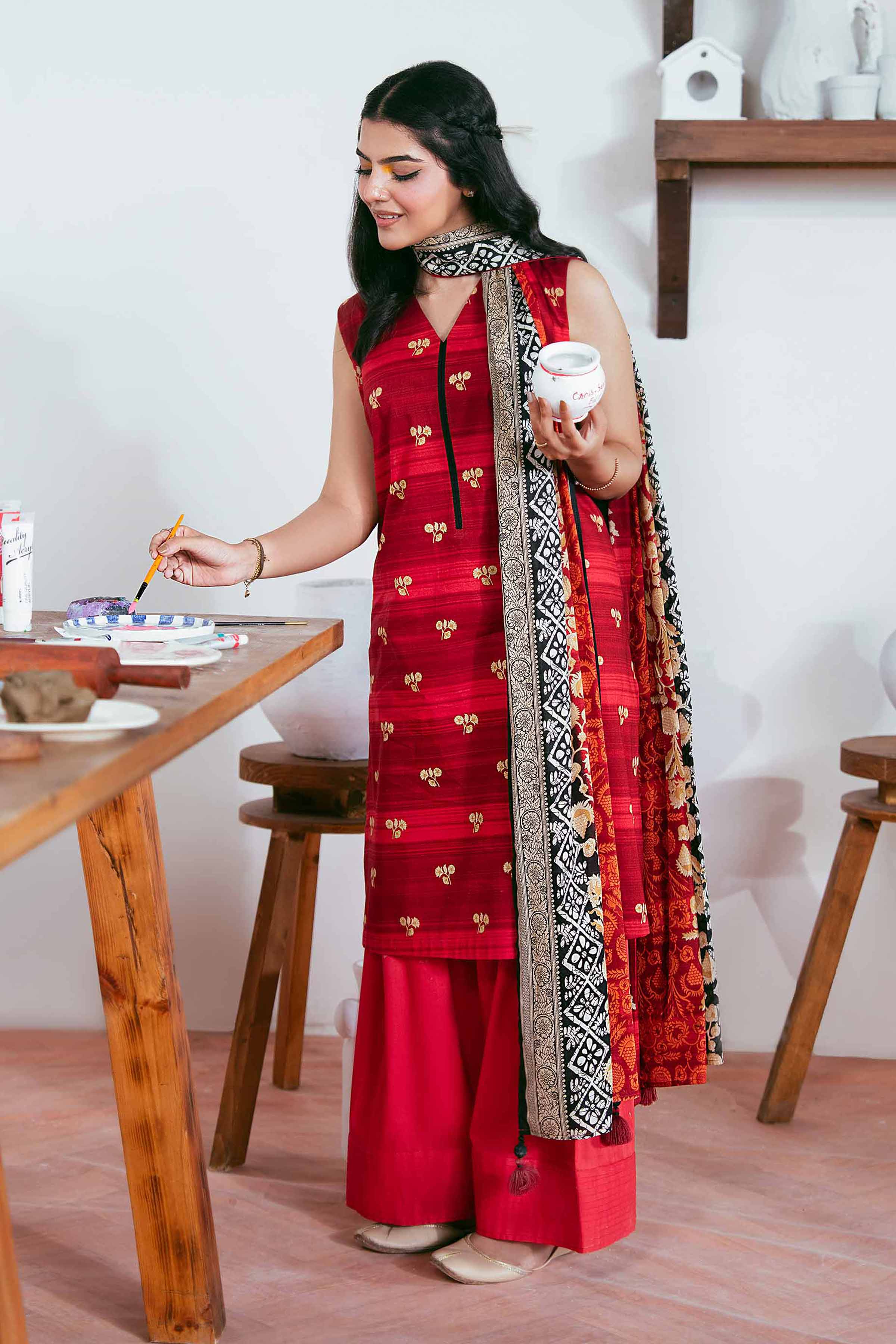 3 Piece - Printed Suit - 42501951 for Women - Unstitched Collection | Nishat | Shop Online