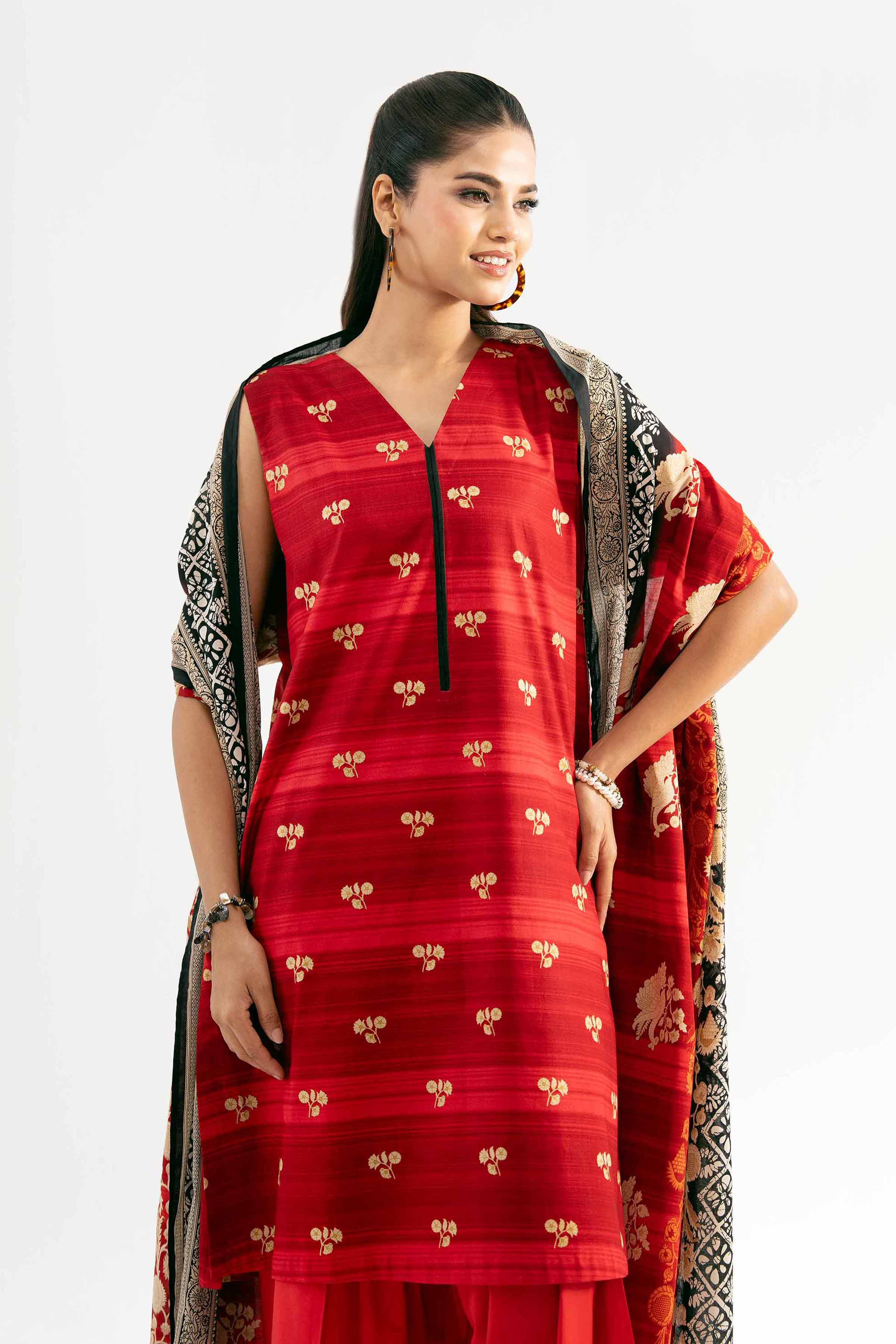 3 Piece - Printed Suit - 42501951 for Women - Unstitched Collection | Nishat | Shop Online