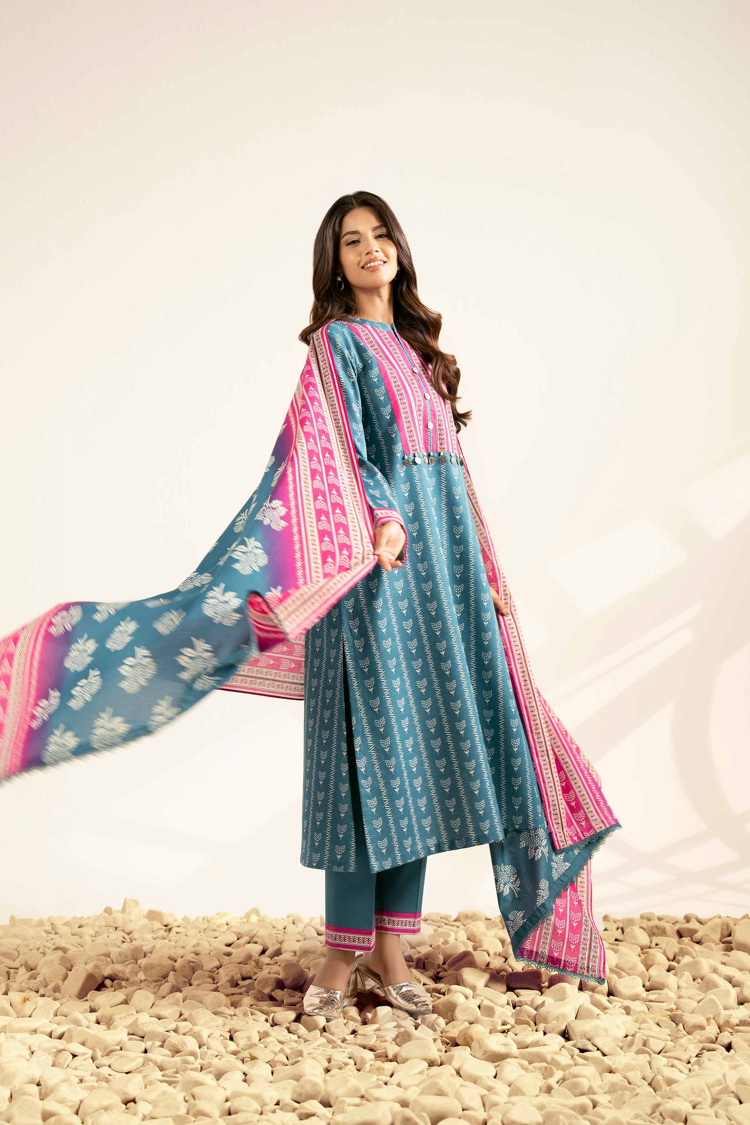 3 Piece - Printed Suit - 42501952 for Women - Unstitched Collection | Nishat | Shop Online