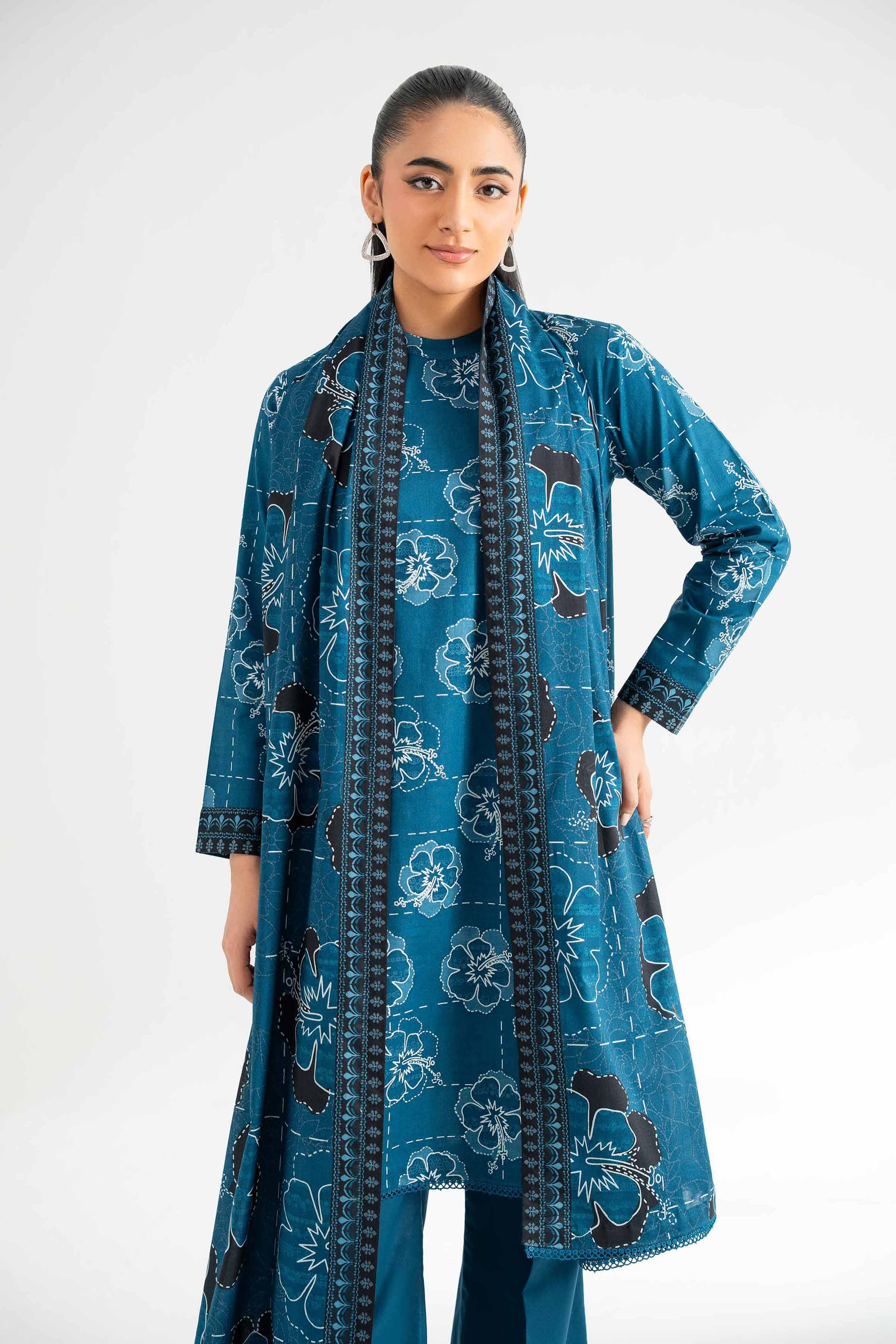3 Piece - Printed Suit - 42501953 for Women - Unstitched Collection | Nishat | Shop Online