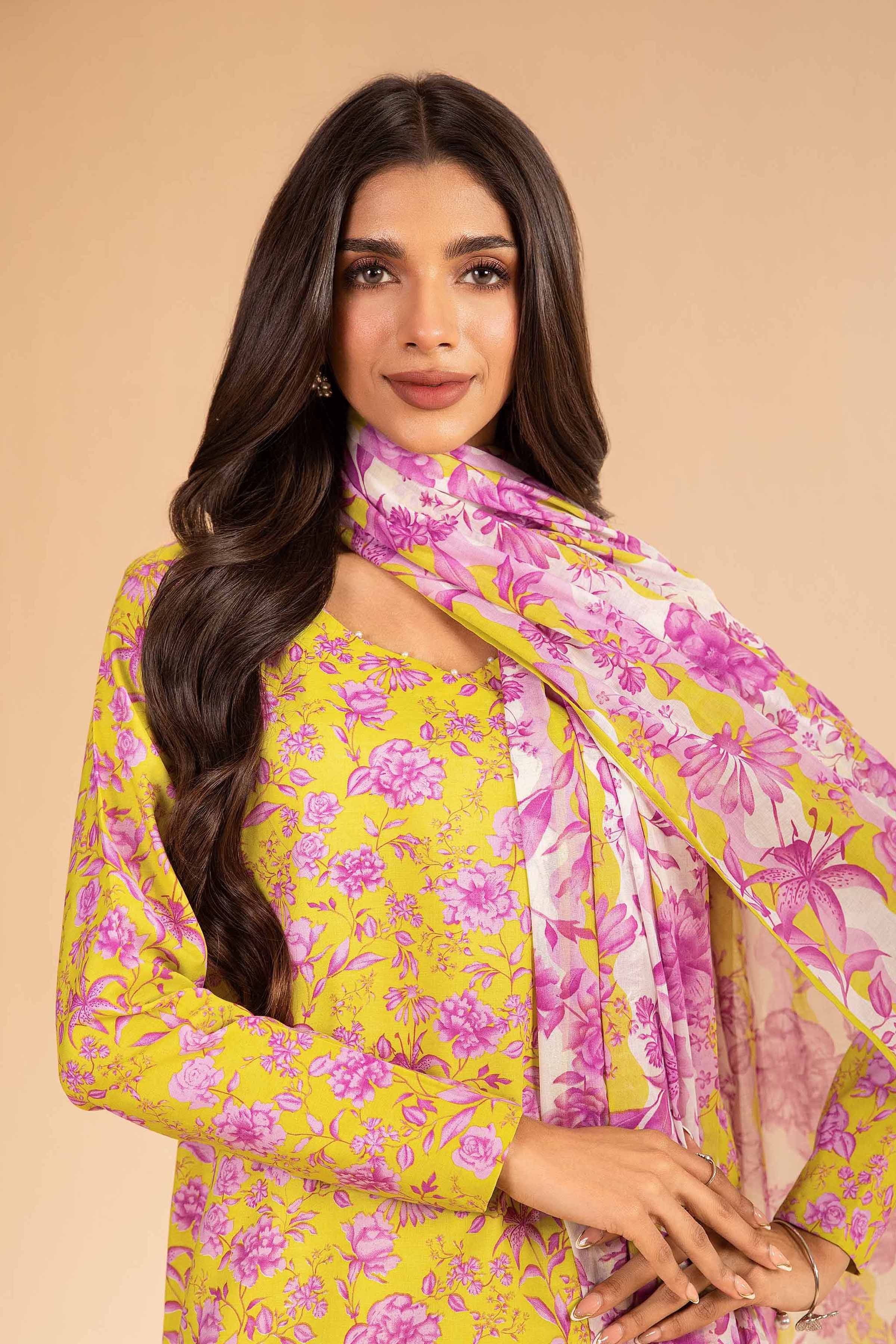 3 Piece -  Printed Suit - 42501954 for Women - Unstitched Collection | Nishat | Shop Online