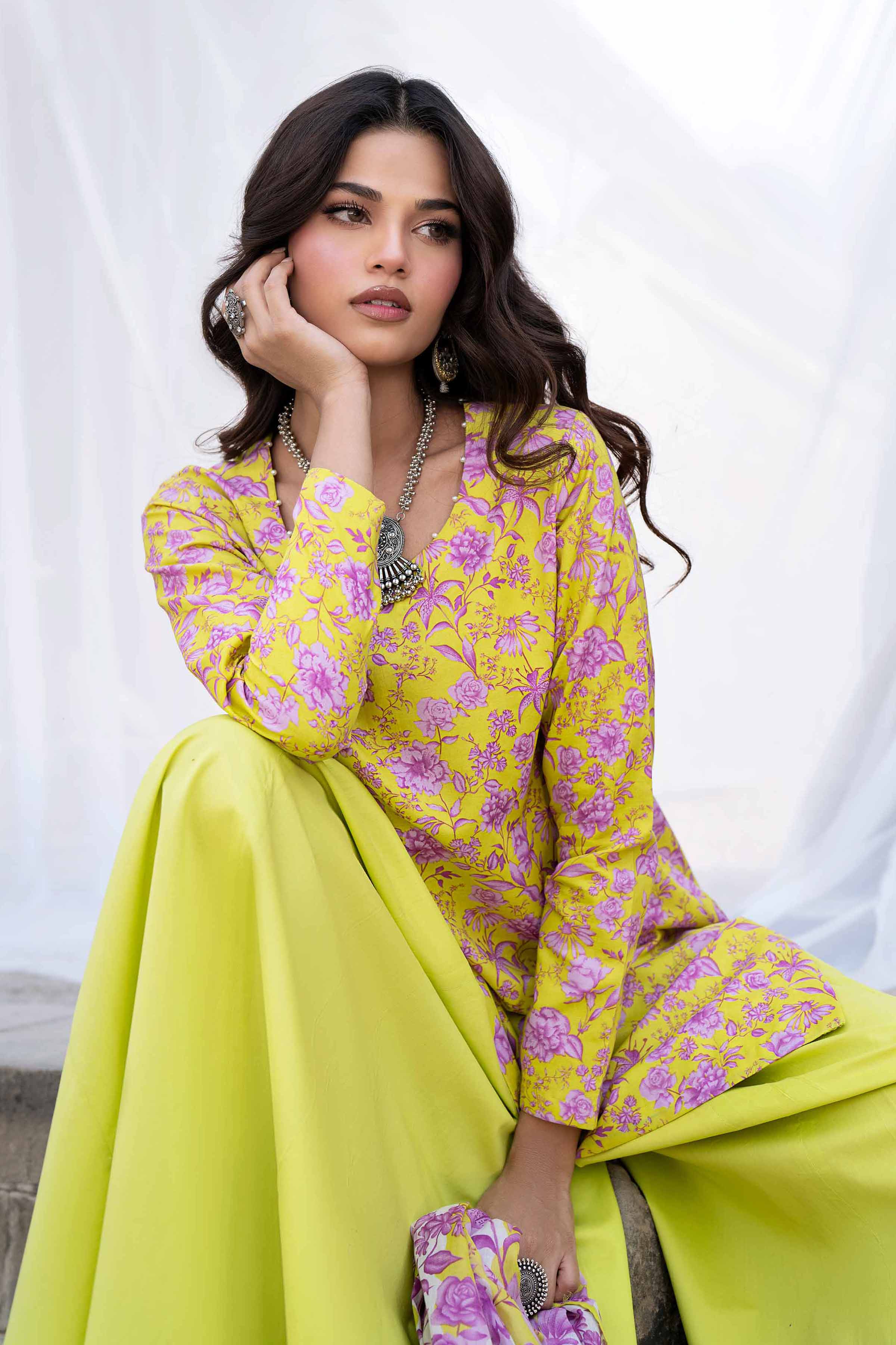 3 Piece -  Printed Suit - 42501954 for Women - Unstitched Collection | Nishat | Shop Online