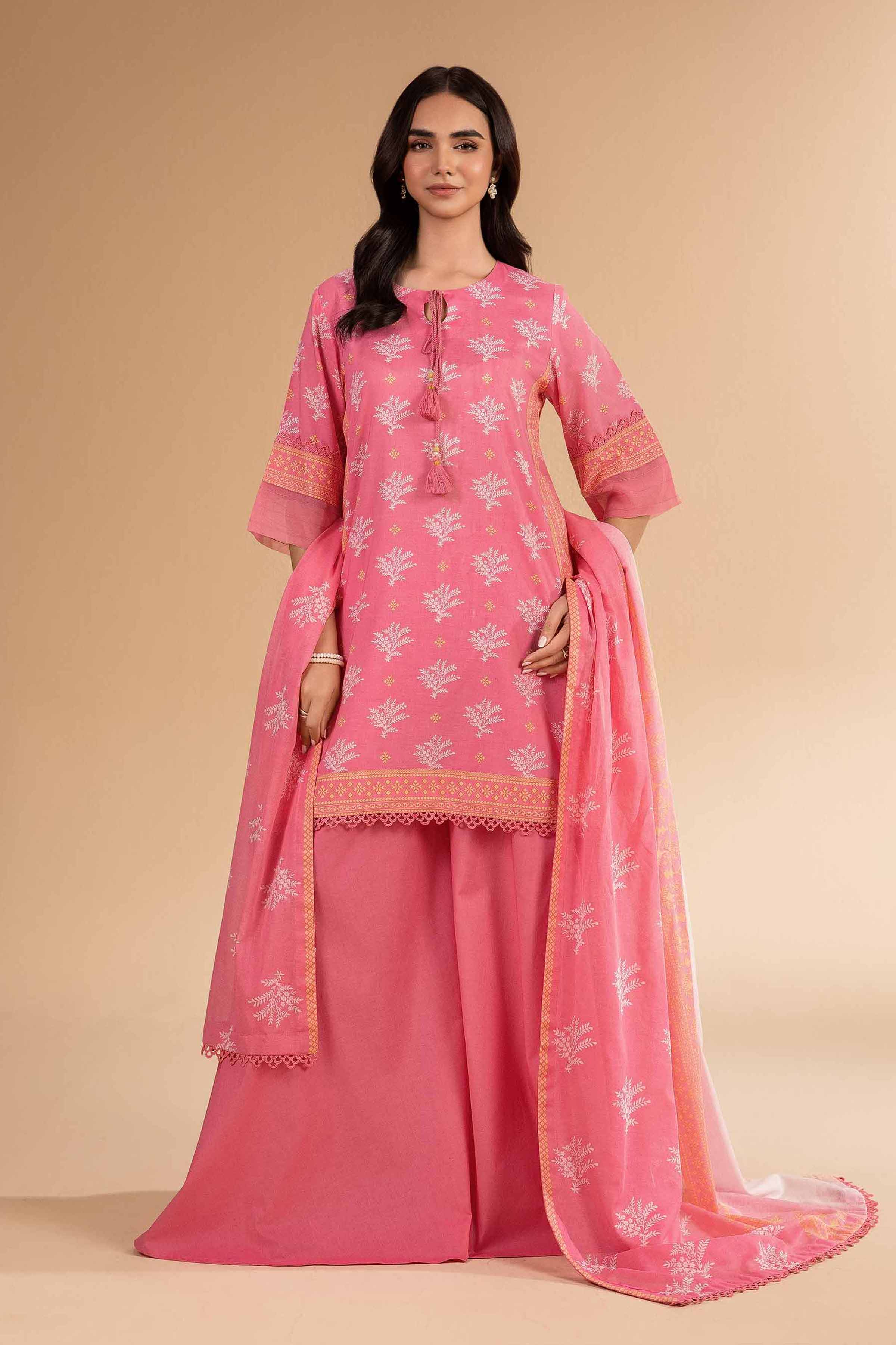 3 Piece -  Printed Suit - 42501963 for Women - Unstitched Collection | Nishat | Shop Online