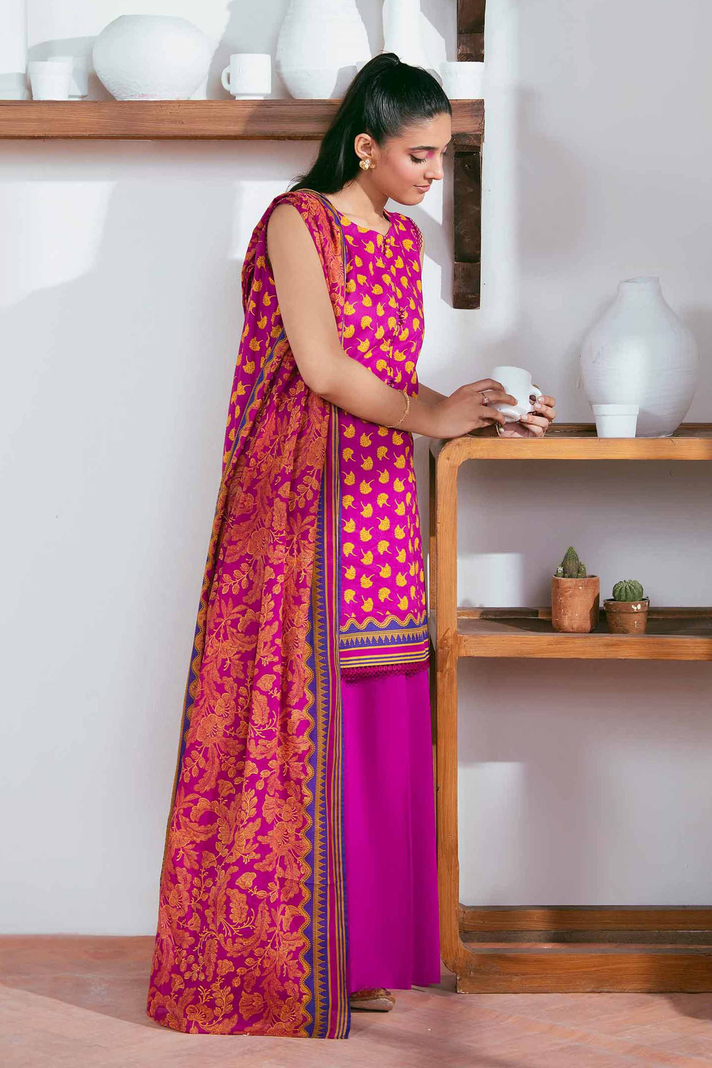 3 Piece - Printed Suit - 42501965 for Women - Unstitched Collection | Nishat | Shop Online