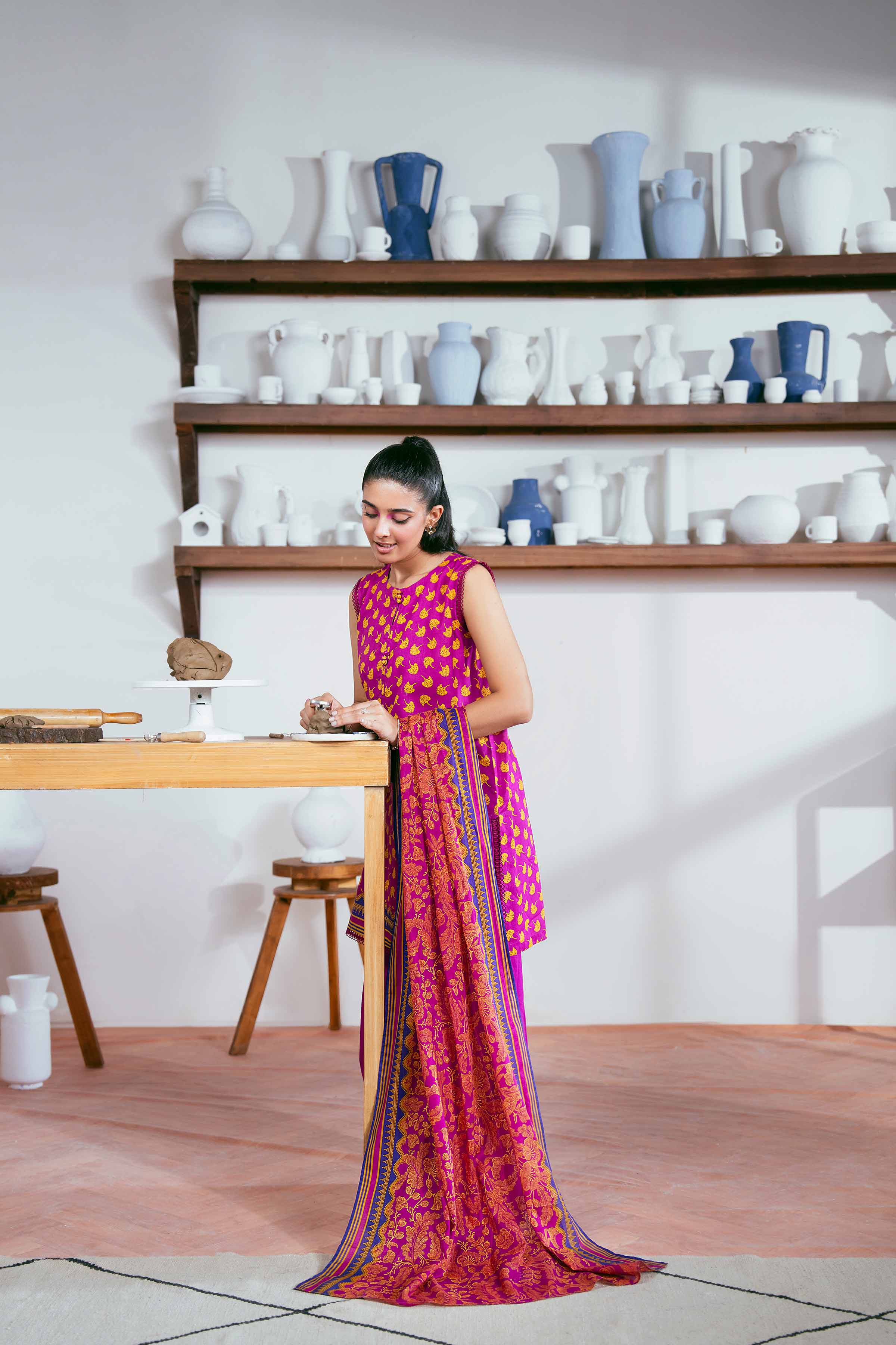 3 Piece - Printed Suit - 42501965 for Women - Unstitched Collection | Nishat | Shop Online