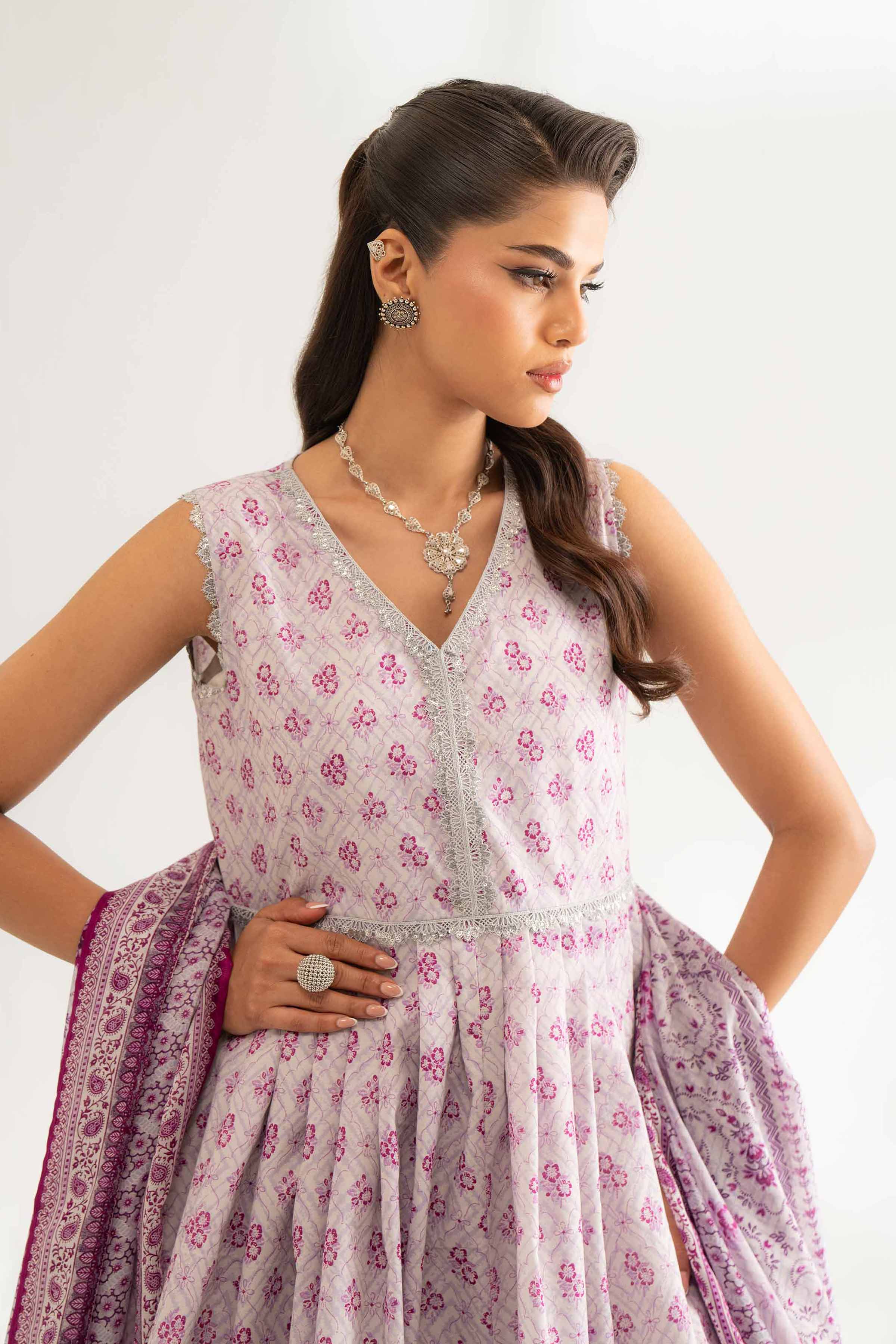3 Piece -  Printed Suit - 42501968 for Women - Unstitched Collection | Nishat | Shop Online