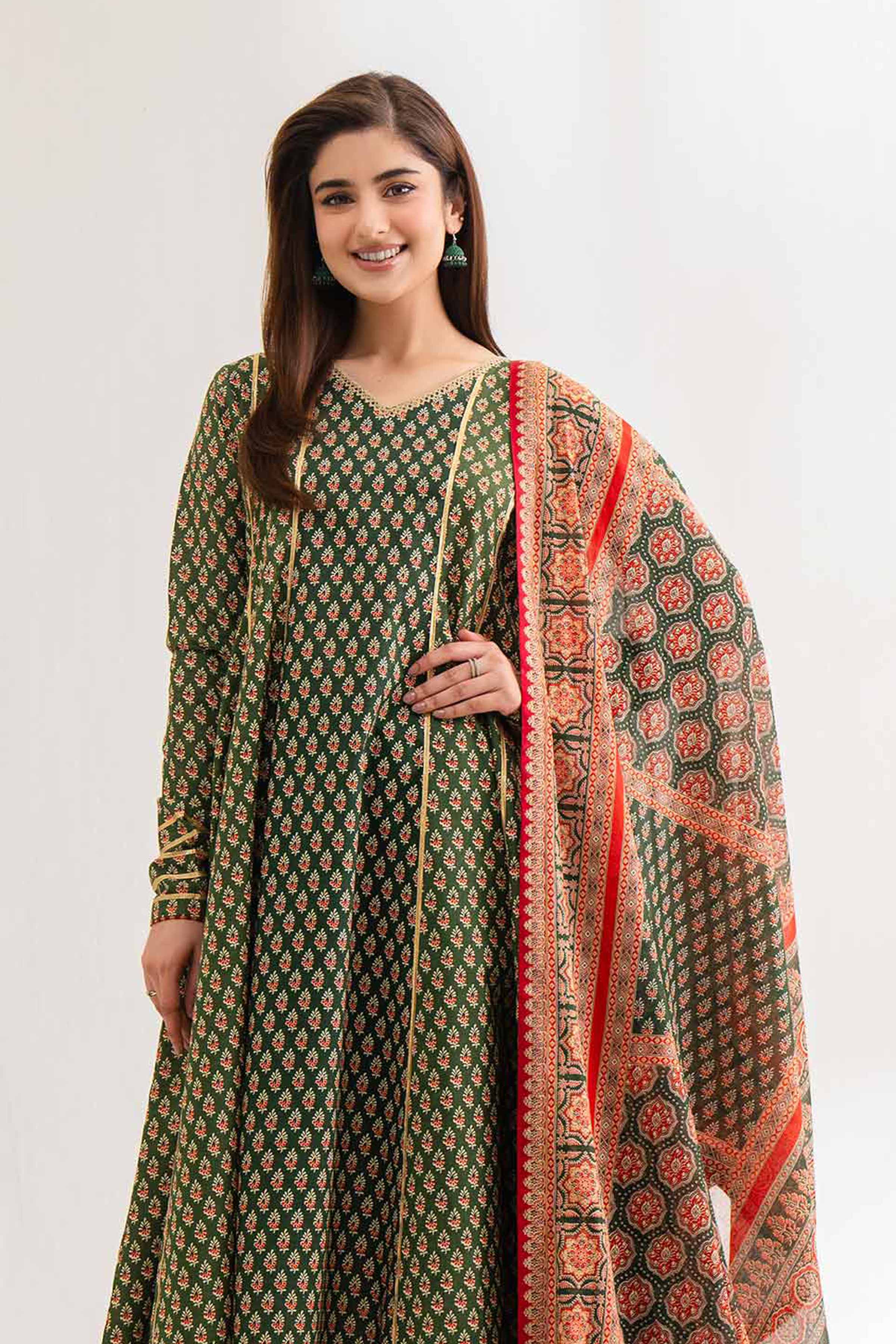 3 Piece - Printed Suit - 42501969 for Women - Unstitched Collection | Nishat | Shop Online