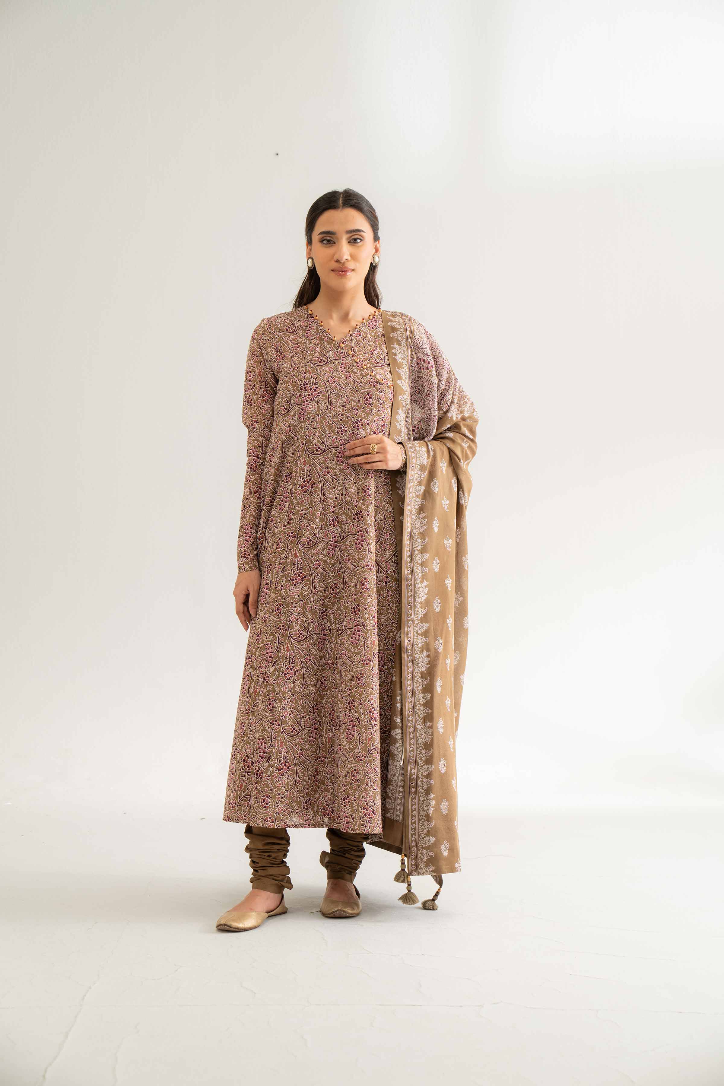3 Piece -  Printed Suit - 42501970 for Women - Unstitched Collection | Nishat | Shop Online