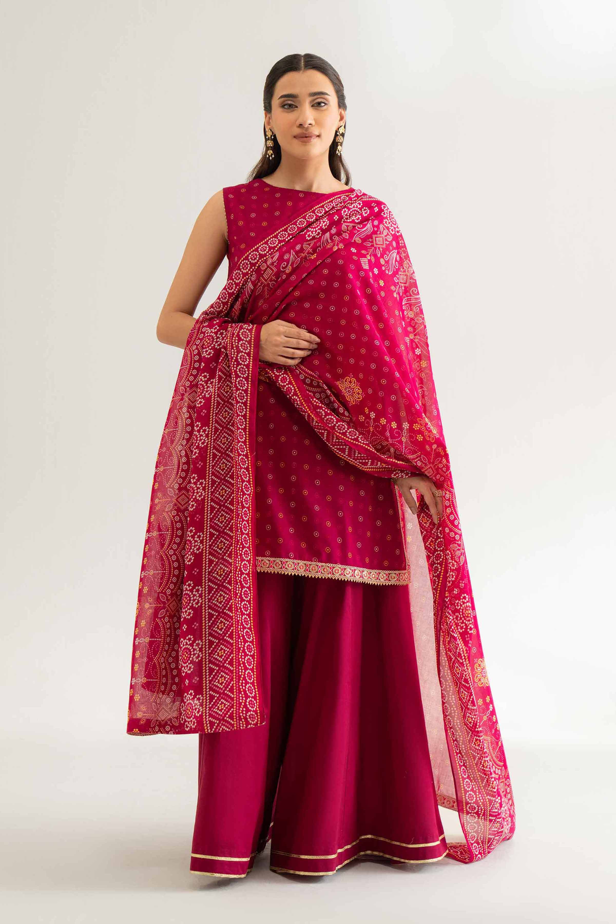 3 Piece -  Printed Suit - 42501971 for Women - Unstitched Collection | Nishat | Shop Online