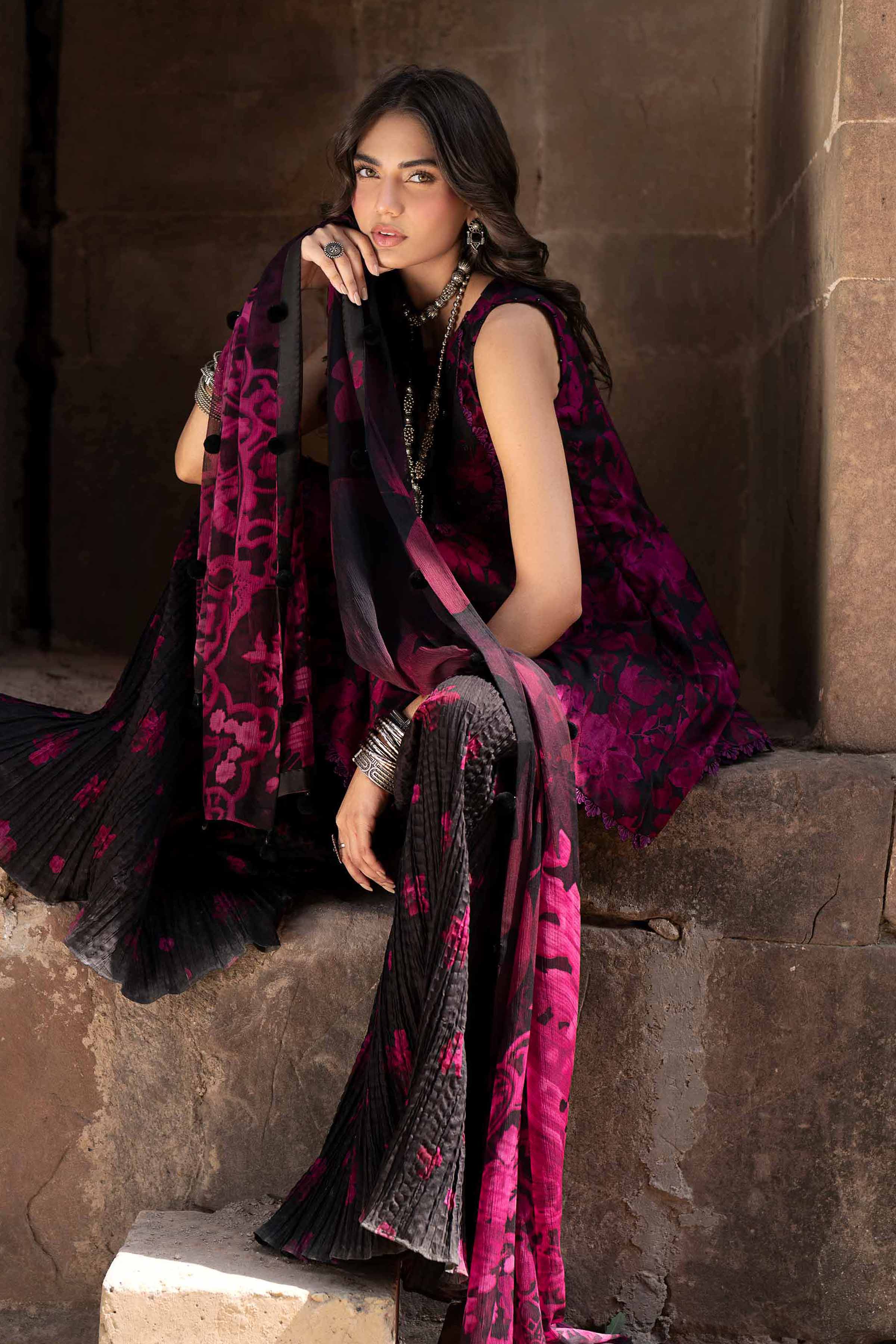 3 Piece - Digital Printed Suit - 42501974 for Women - Unstitched Collection | Nishat | Shop Online
