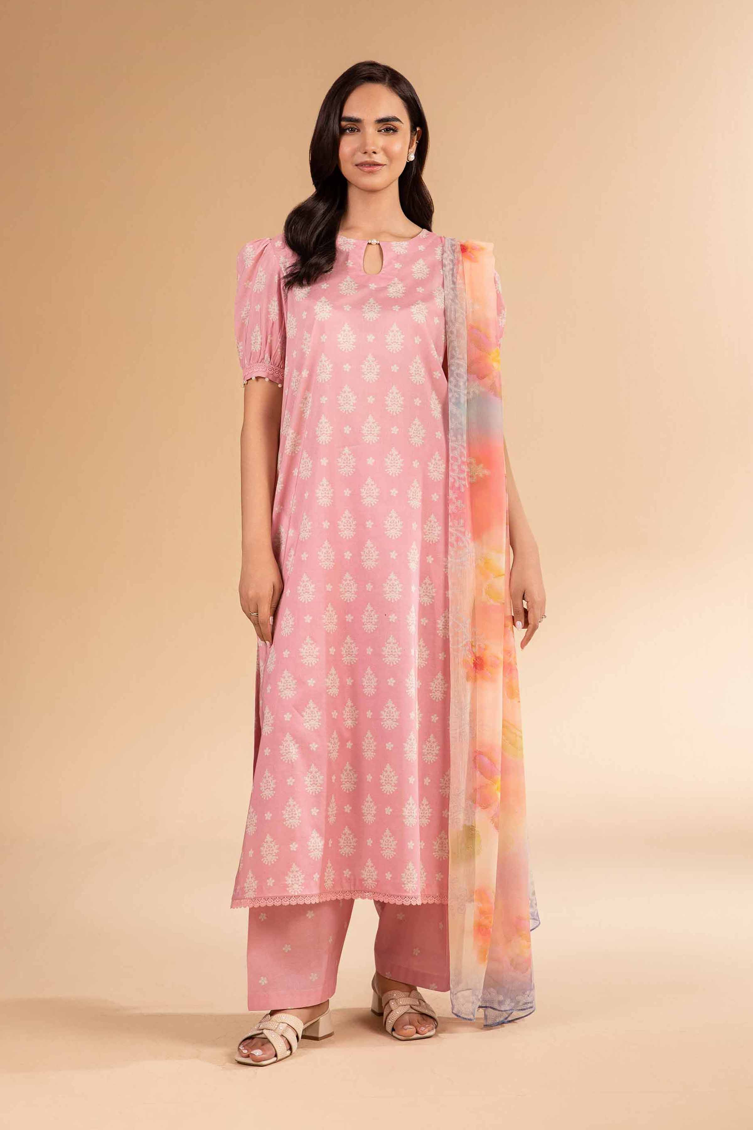 3 Piece - Digital Printed Suit - 42501978 for Women - Unstitched Collection | Nishat | Shop Online