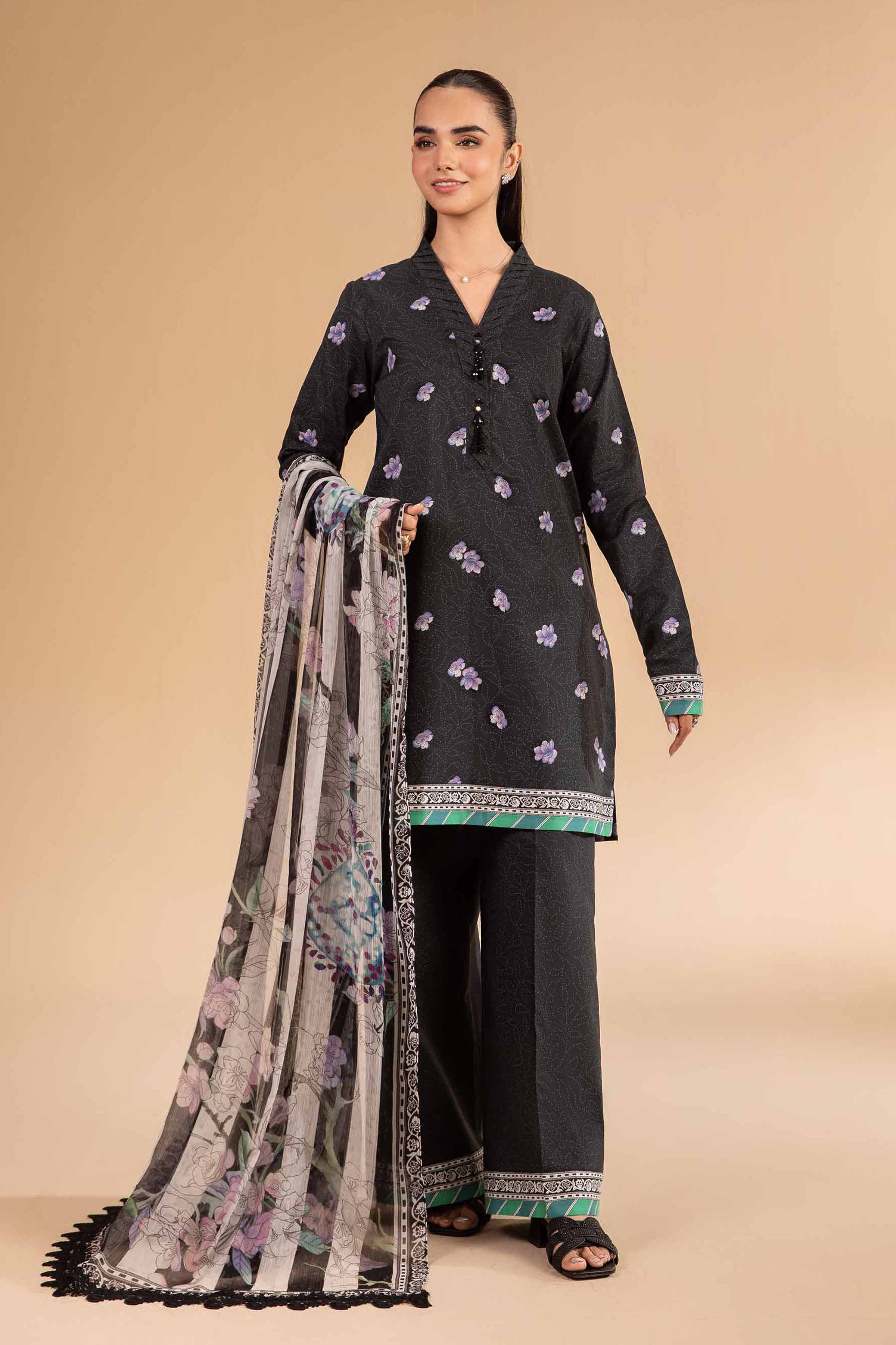 3 Piece - Digital Printed Suit - 42501980 for Women - Unstitched Collection | Nishat | Shop Online