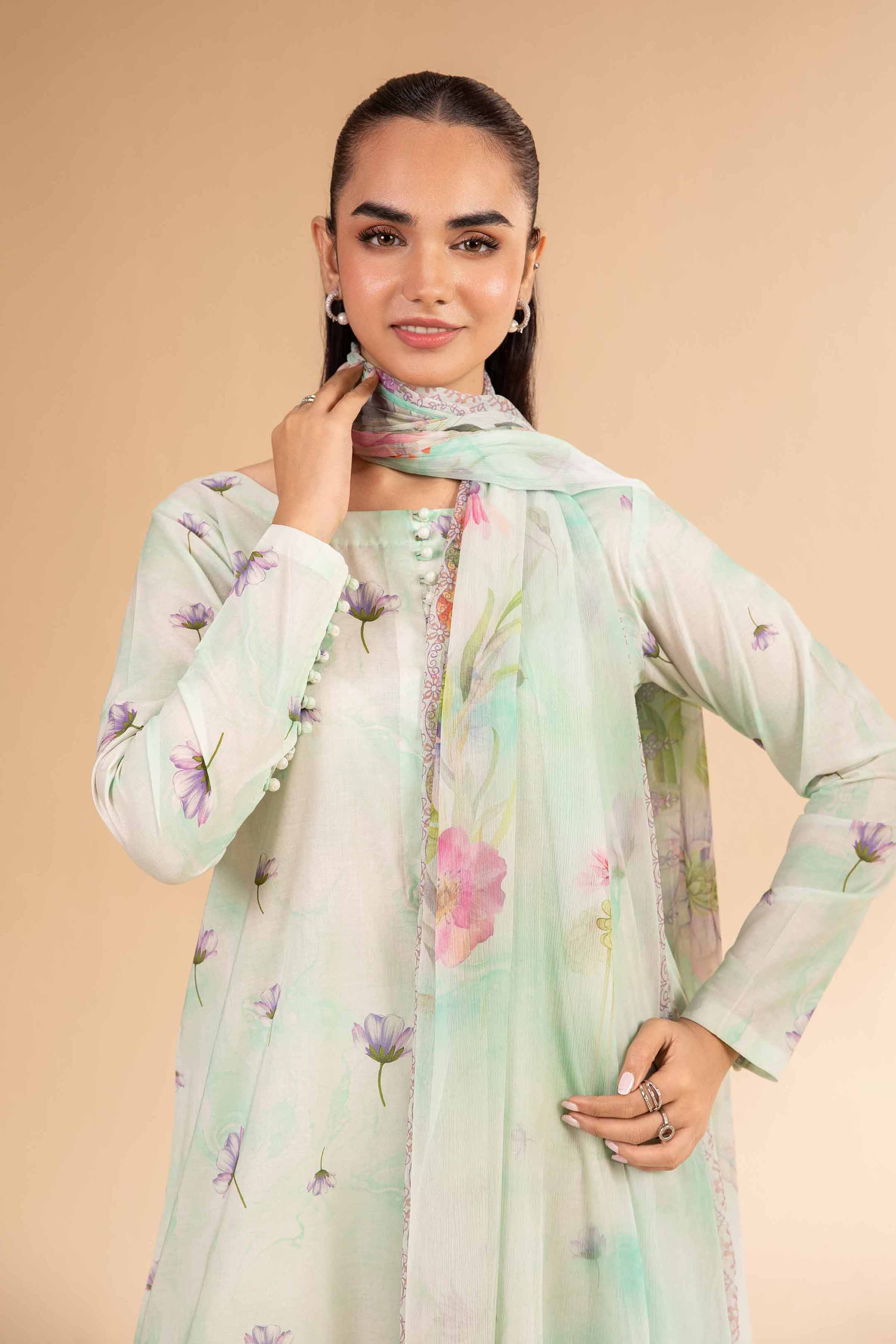 3 Piece - Digital Printed Suit - 42501983 for Women - Unstitched Collection | Nishat | Shop Online