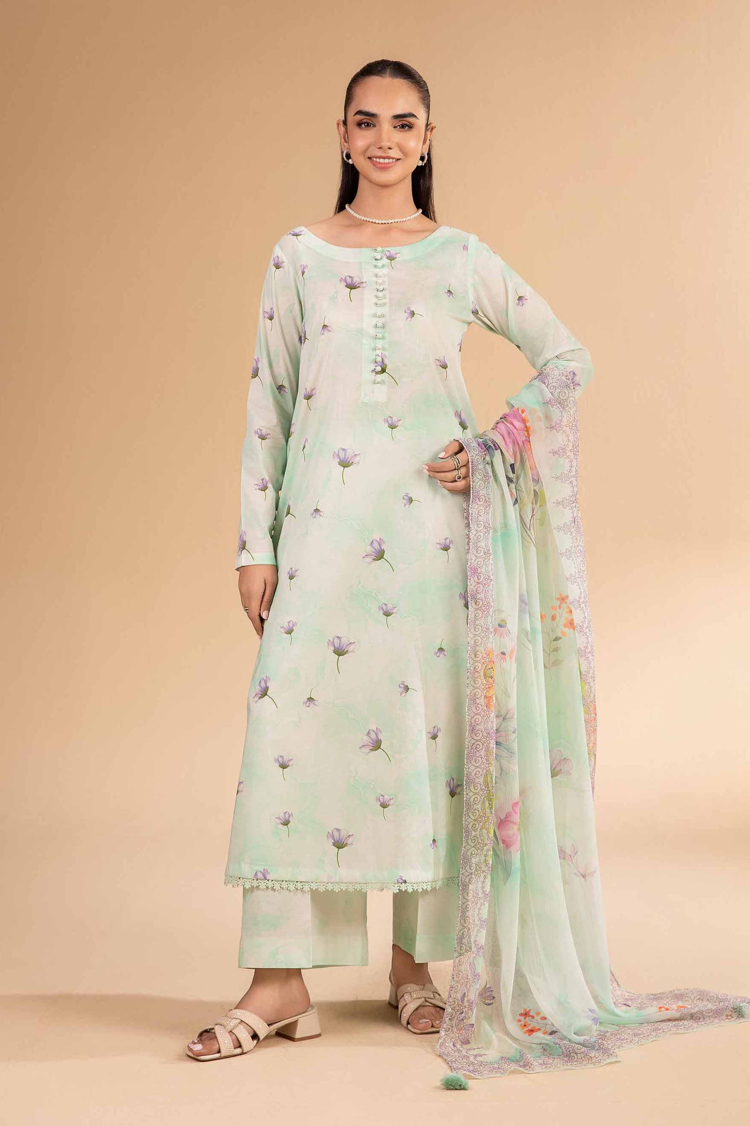 3 Piece - Digital Printed Suit - 42501983 for Women - Unstitched Collection | Nishat | Shop Online