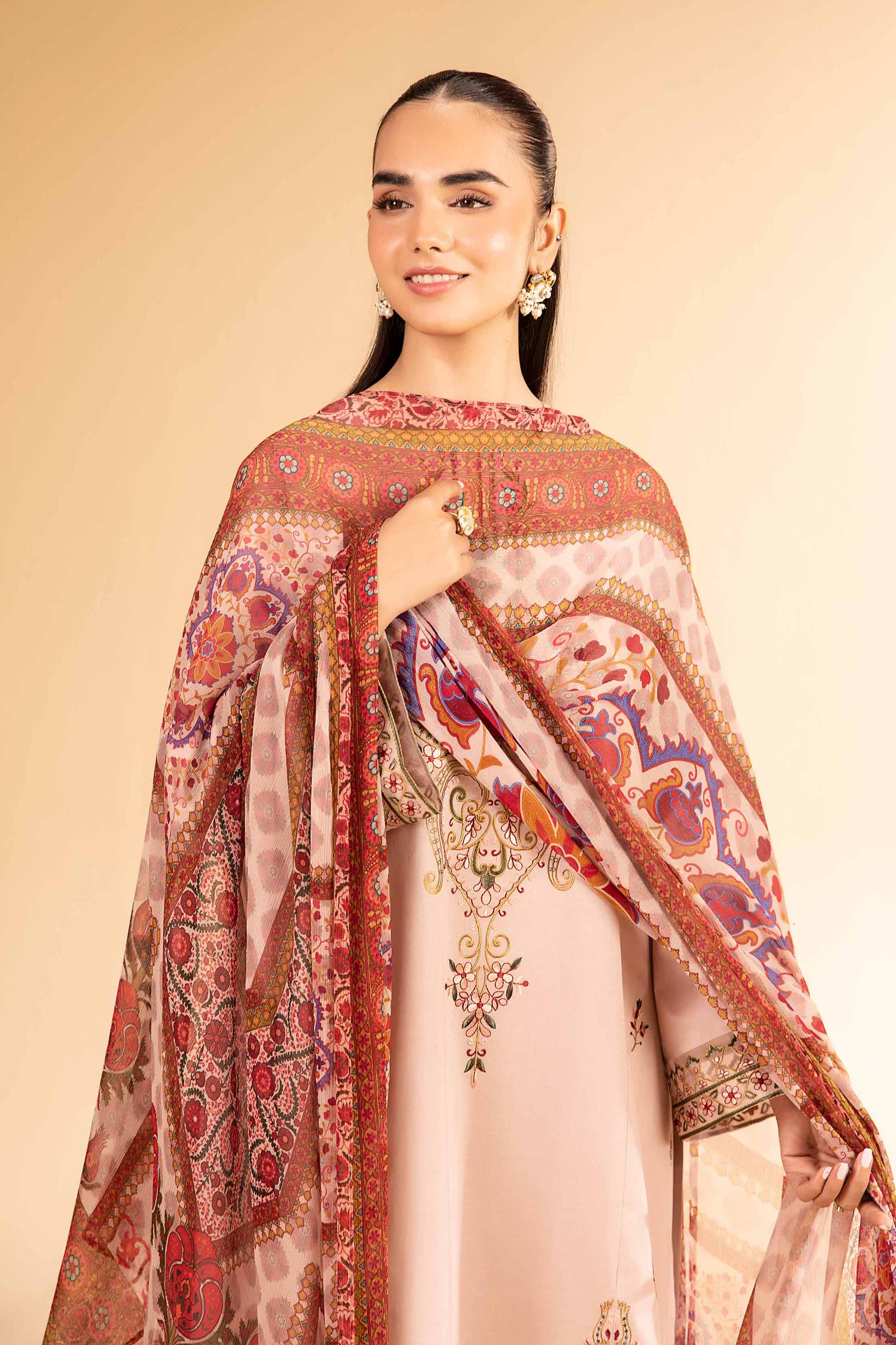 3 Piece - Digital Printed Embroidered Suit - 42501984 for Women - Unstitched Collection | Nishat | Shop Online