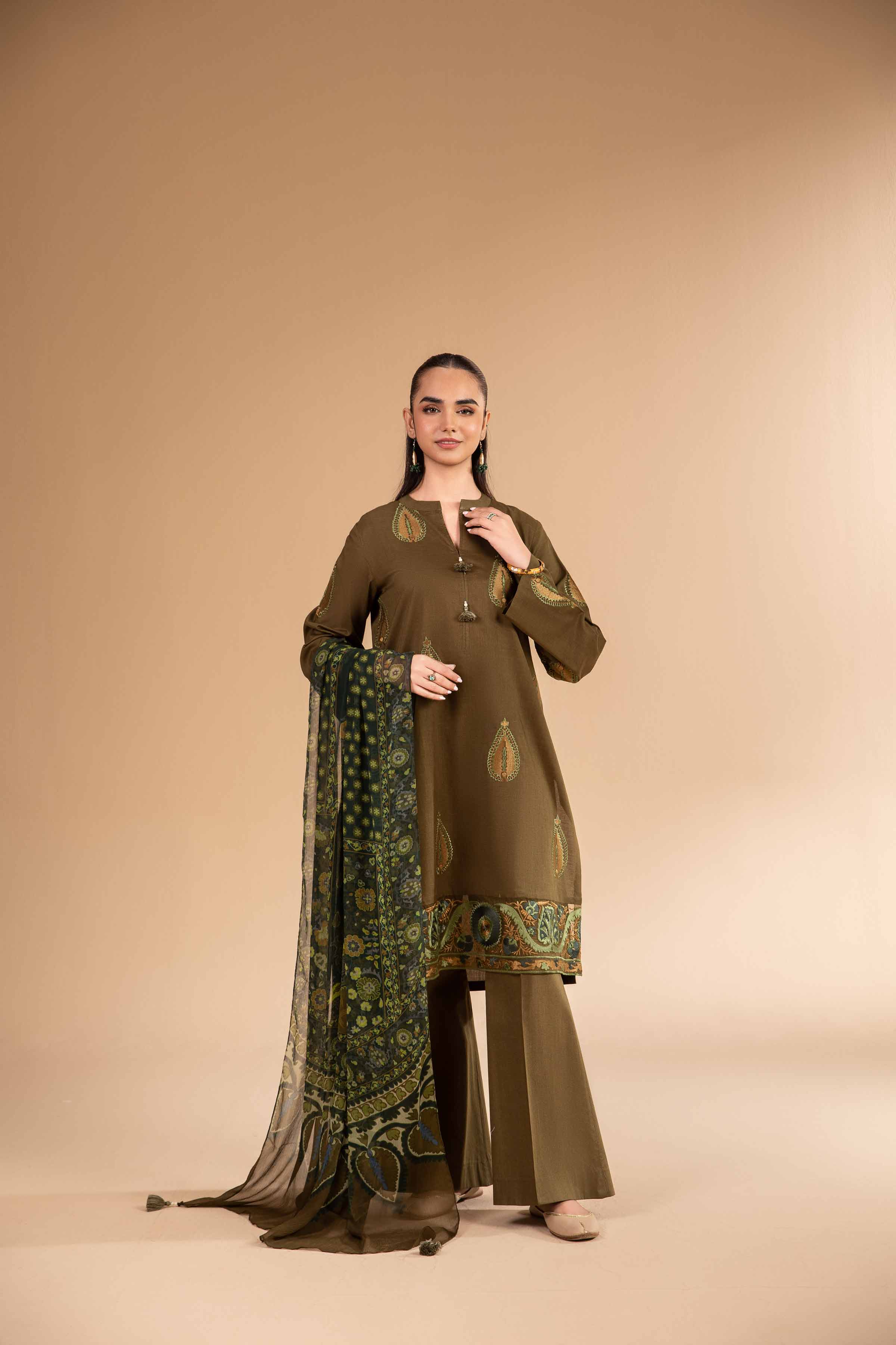 3 Piece - Digital Printed Embroidered Suit - 42501985 for Women - Unstitched Collection | Nishat | Shop Online