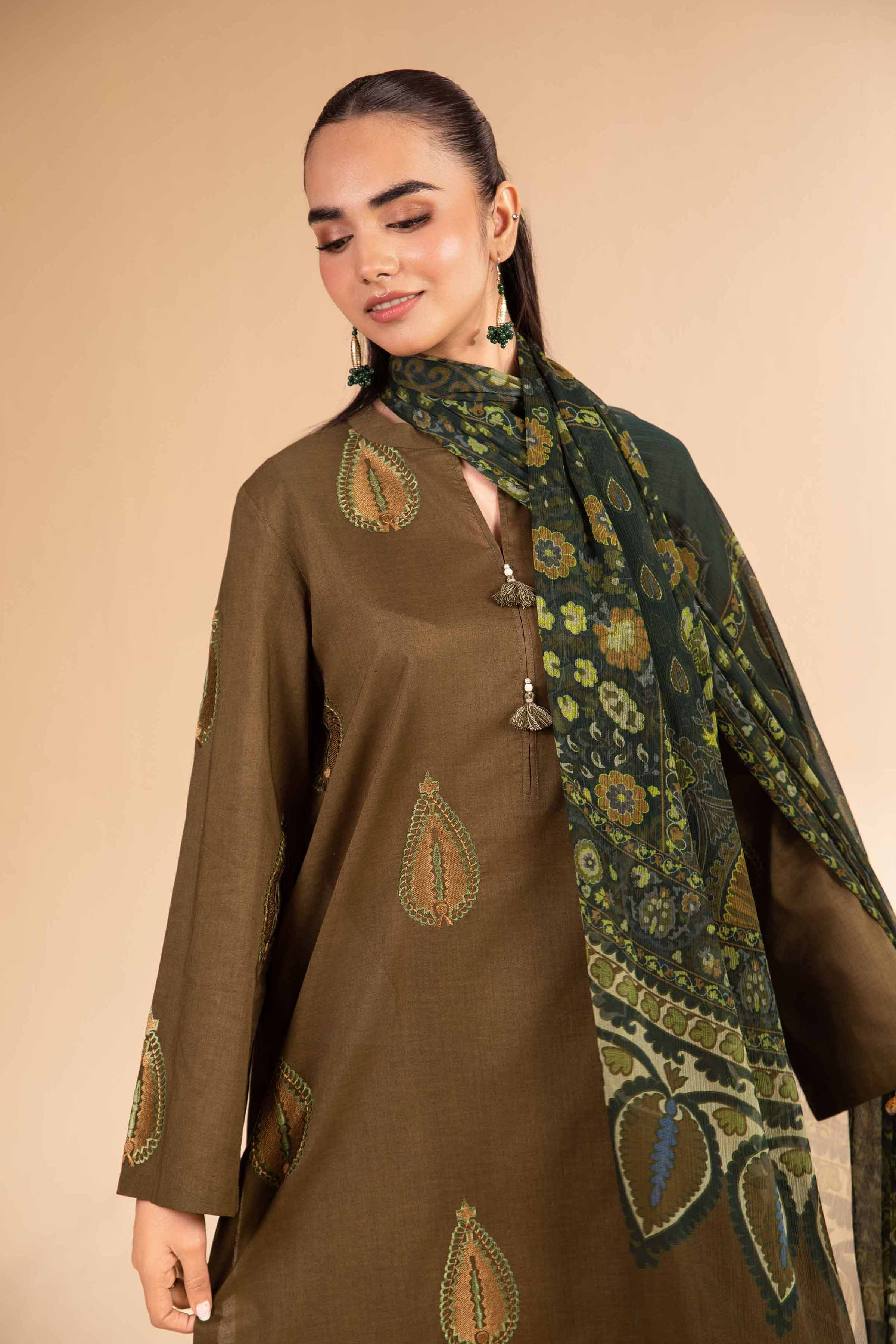3 Piece - Digital Printed Embroidered Suit - 42501985 for Women - Unstitched Collection | Nishat | Shop Online