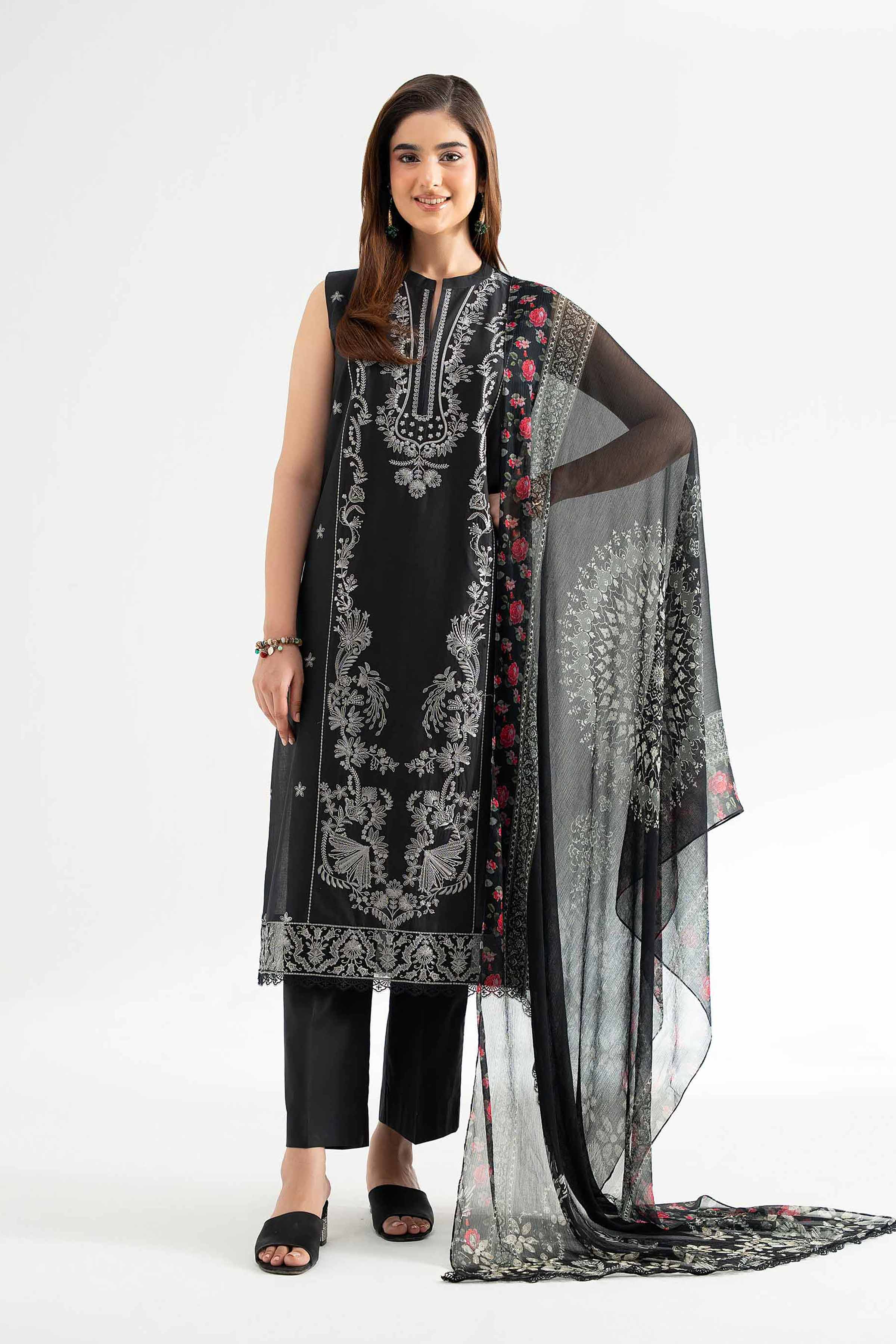 3 Piece - Digital Printed Embroidered Suit - 42501990 for Women - Unstitched Collection | Nishat | Shop Online