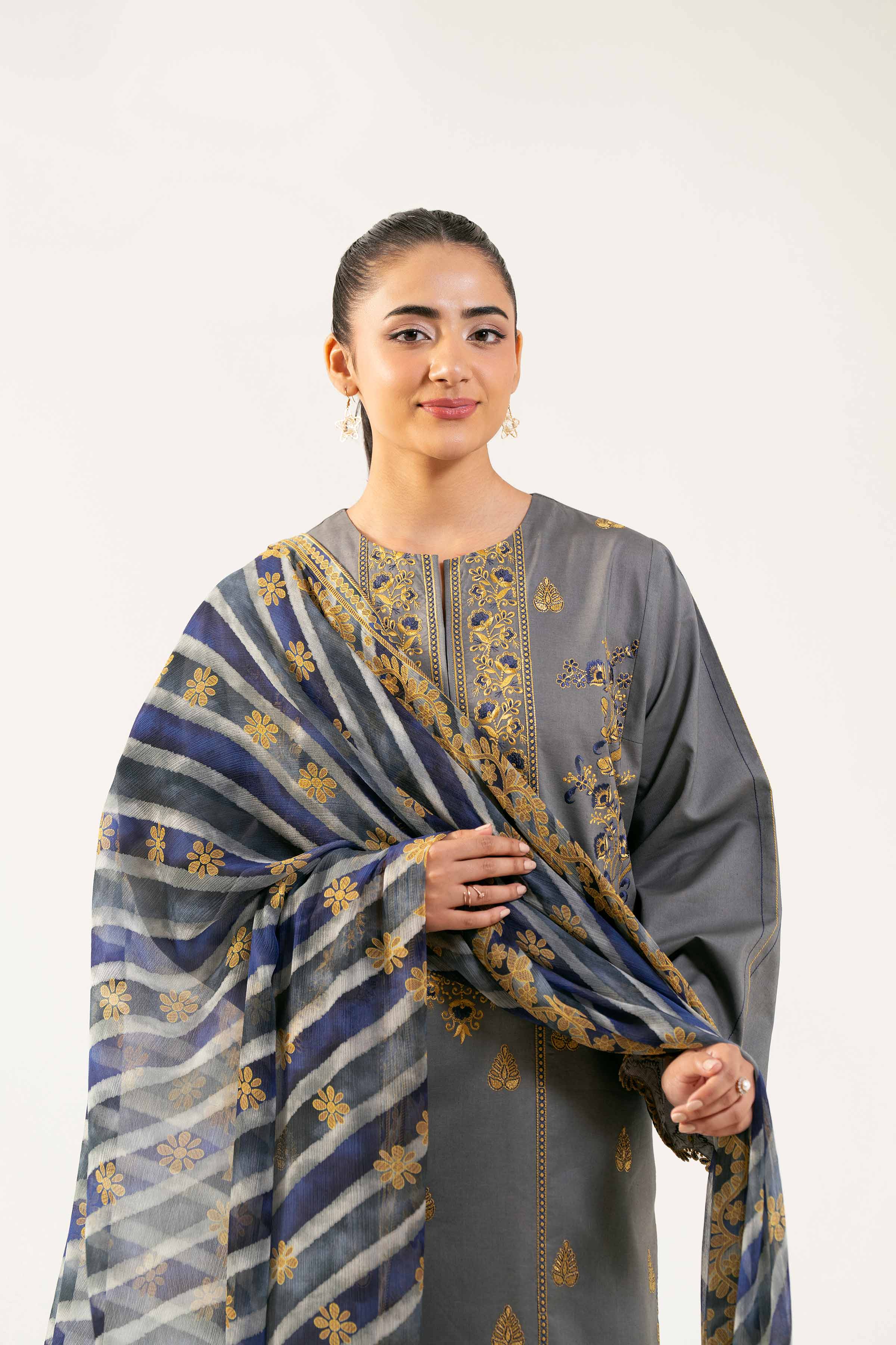 3 Piece - Digital Printed Embroidered Suit - 42501991 for Women - Unstitched Collection | Nishat | Shop Online