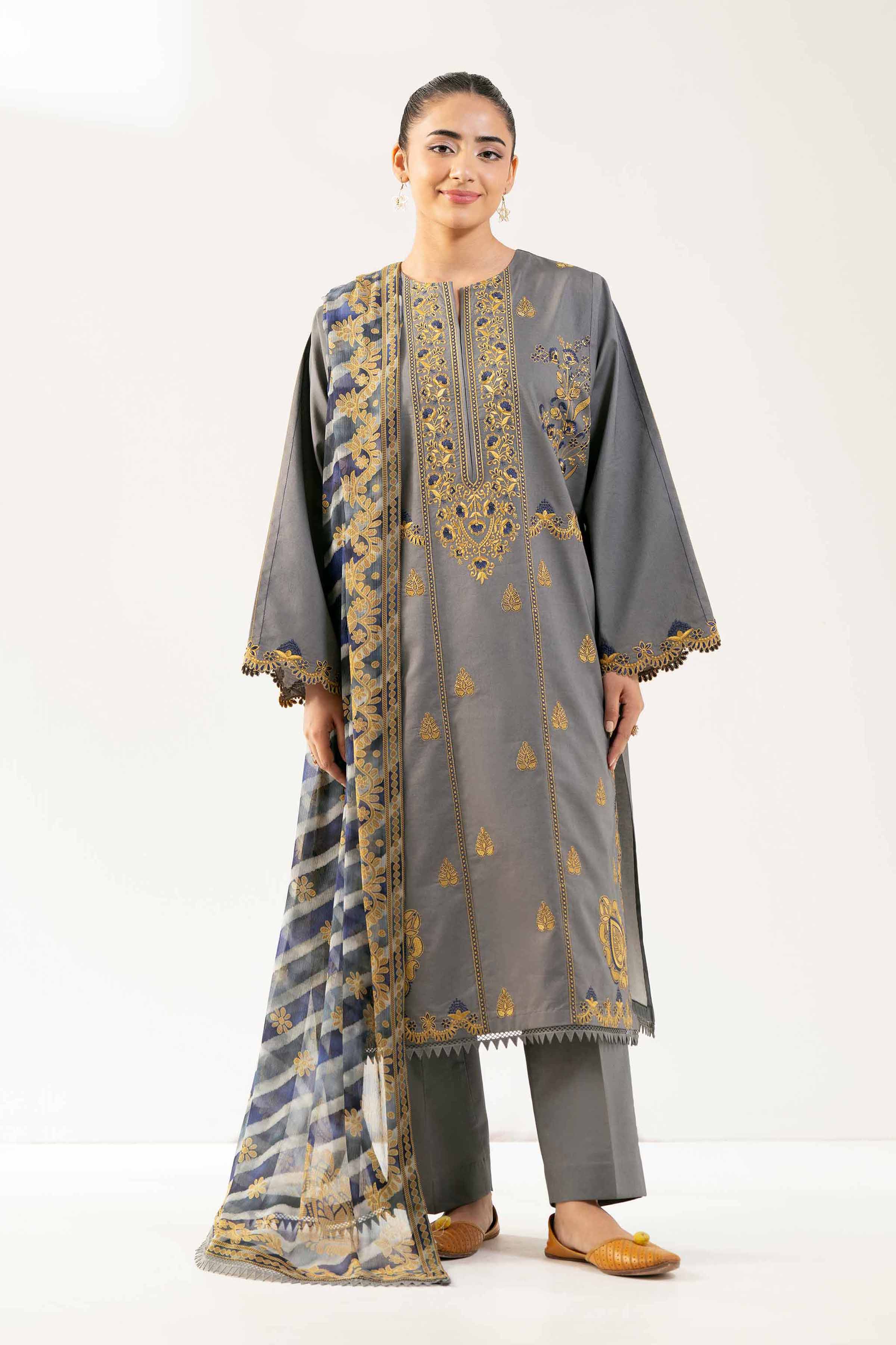 3 Piece - Digital Printed Embroidered Suit - 42501991 for Women - Unstitched Collection | Nishat | Shop Online