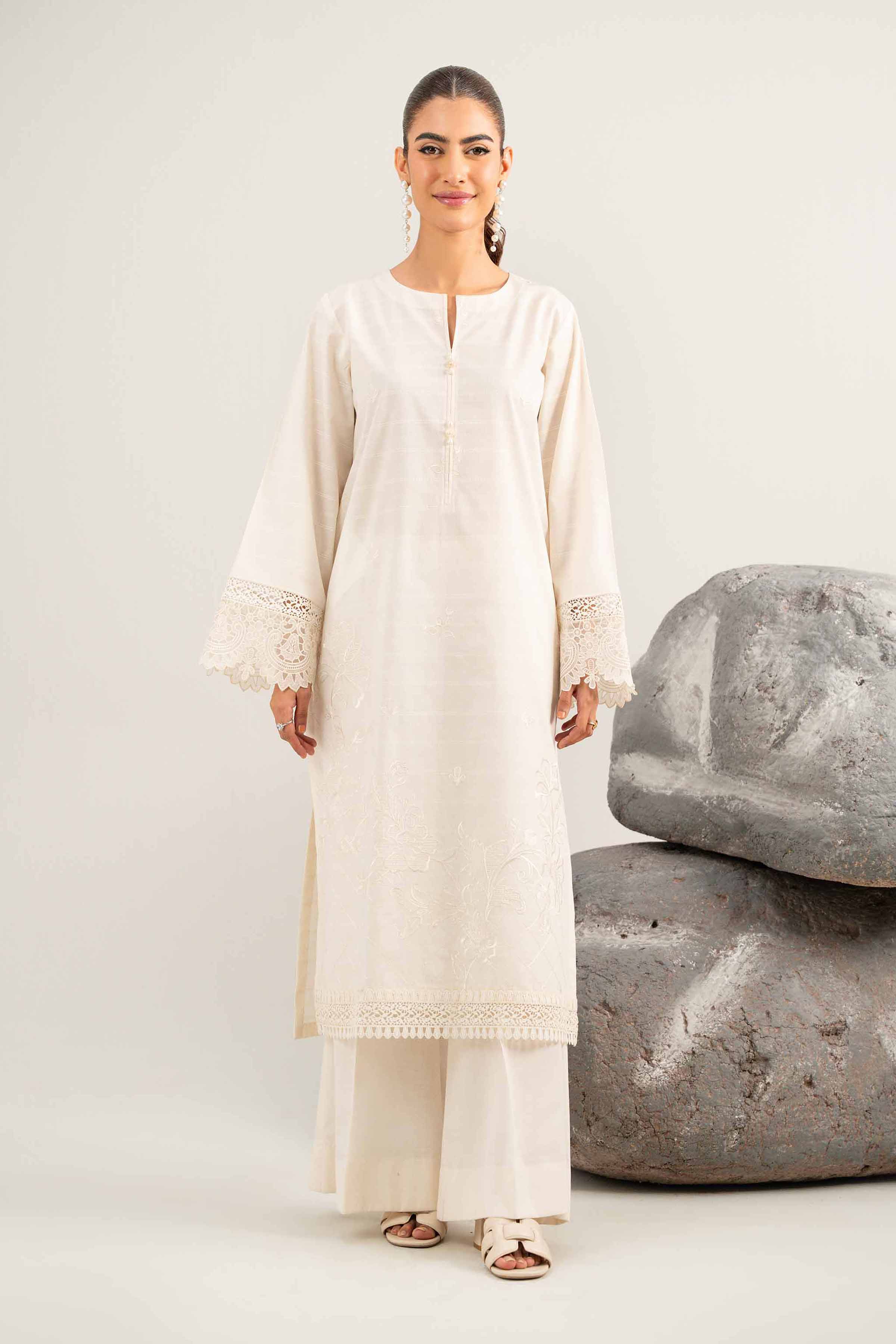 2 Piece - Embroidered Suit - 42501994 for Women - Unstitched Collection | Nishat | Shop Online