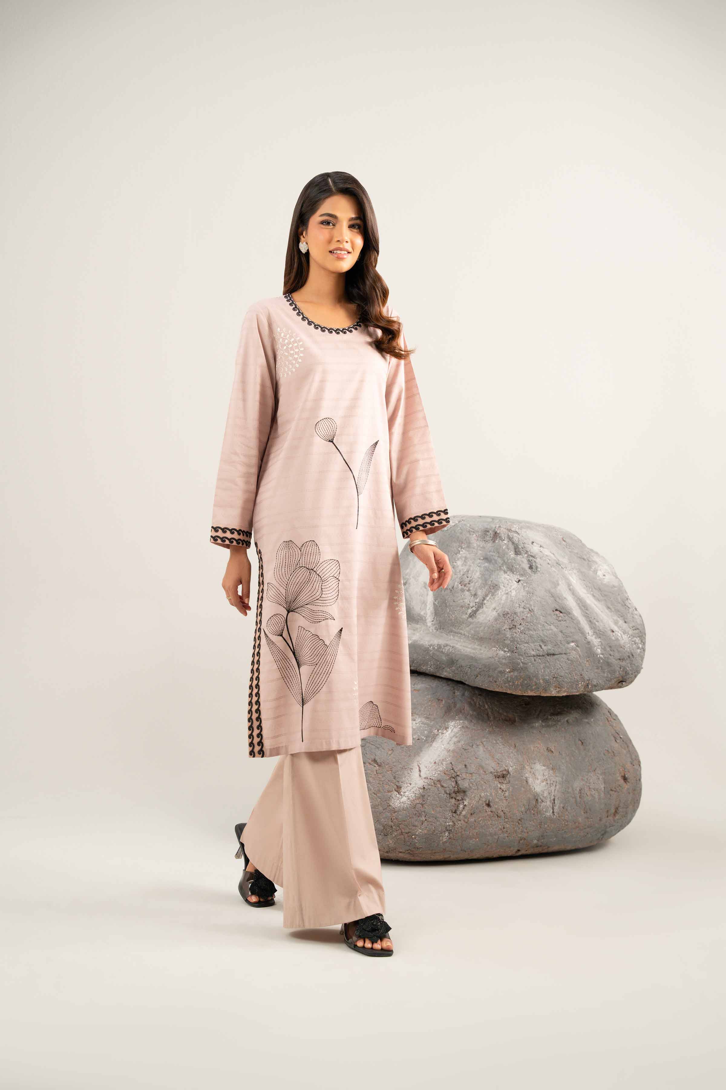 2 Piece - Embroidered Suit - 42501995 for Women - Unstitched Collection | Nishat | Shop Online