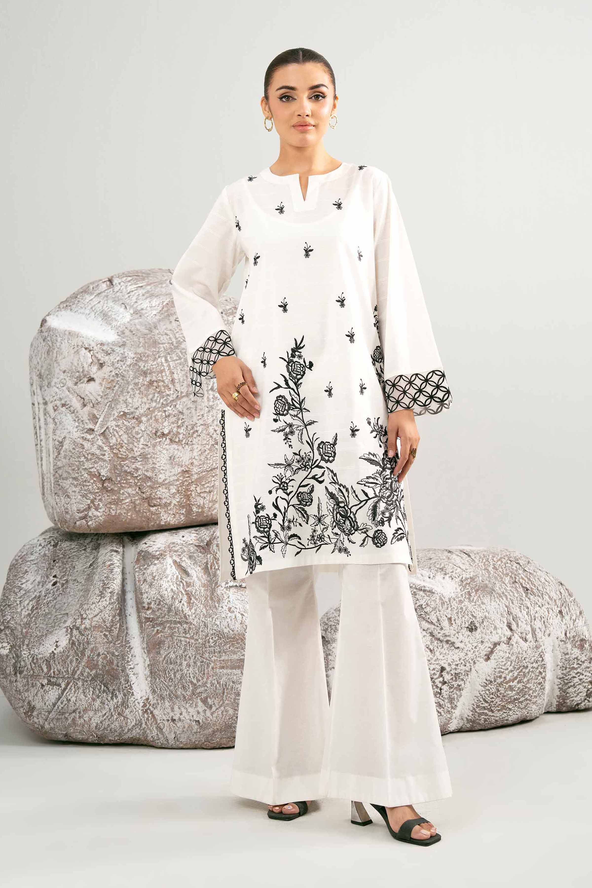 2 Piece - Embroidered Suit - 42501998 for Women - Unstitched Collection | Nishat | Shop Online