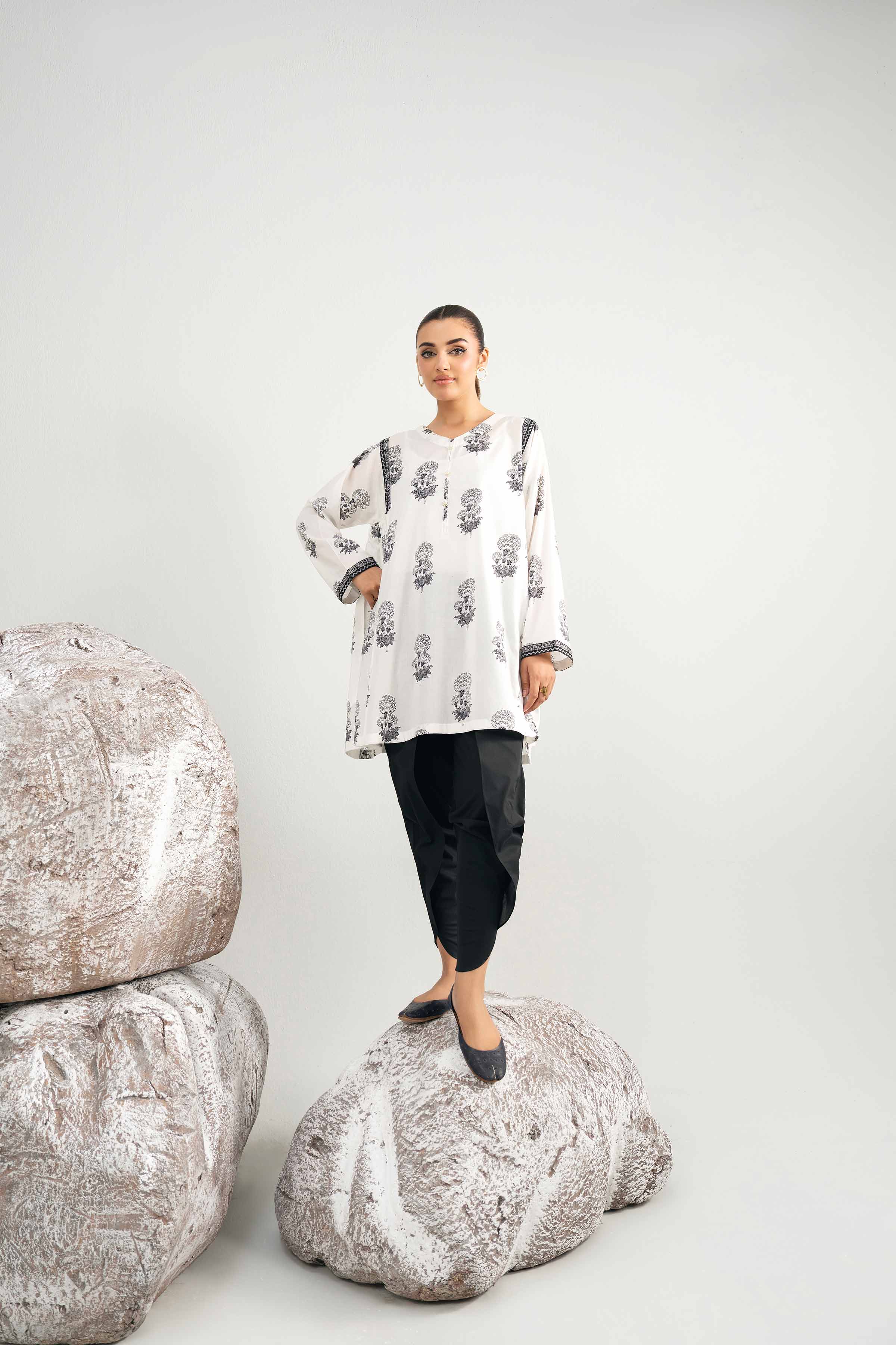 2 Piece - Printed Suit - 42501999 for Women - Unstitched Collection | Nishat | Shop Online