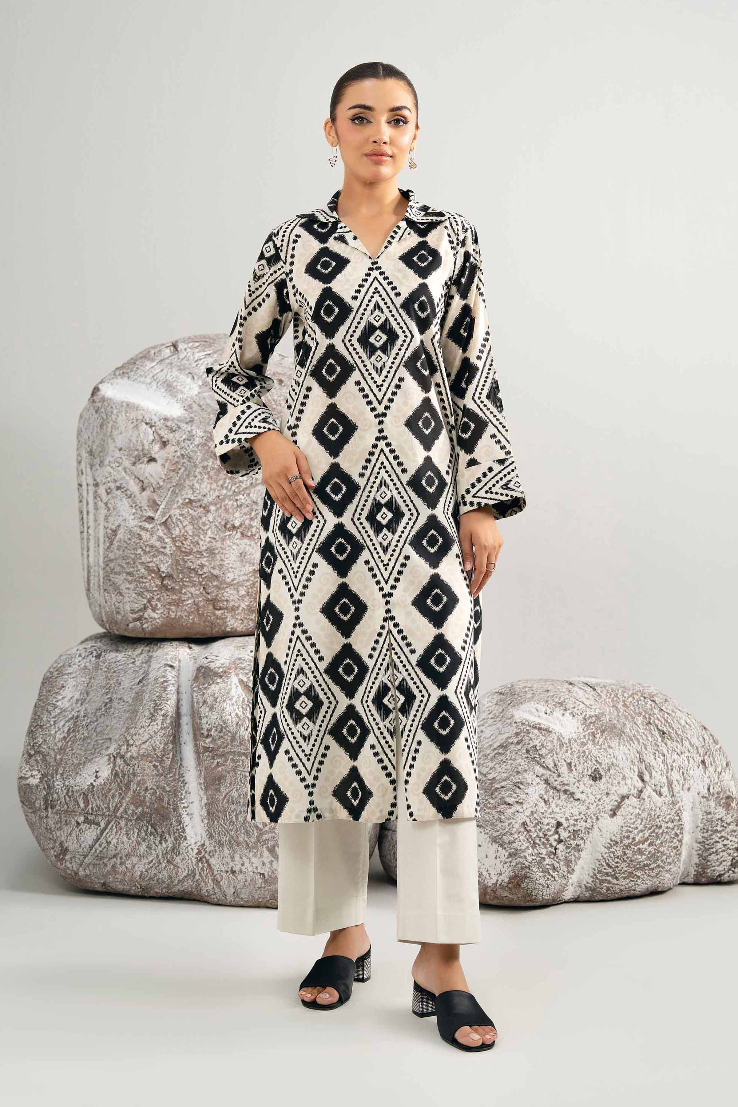 2 Piece - Printed Suit - 42502000 for Women - Unstitched Collection | Nishat | Shop Online