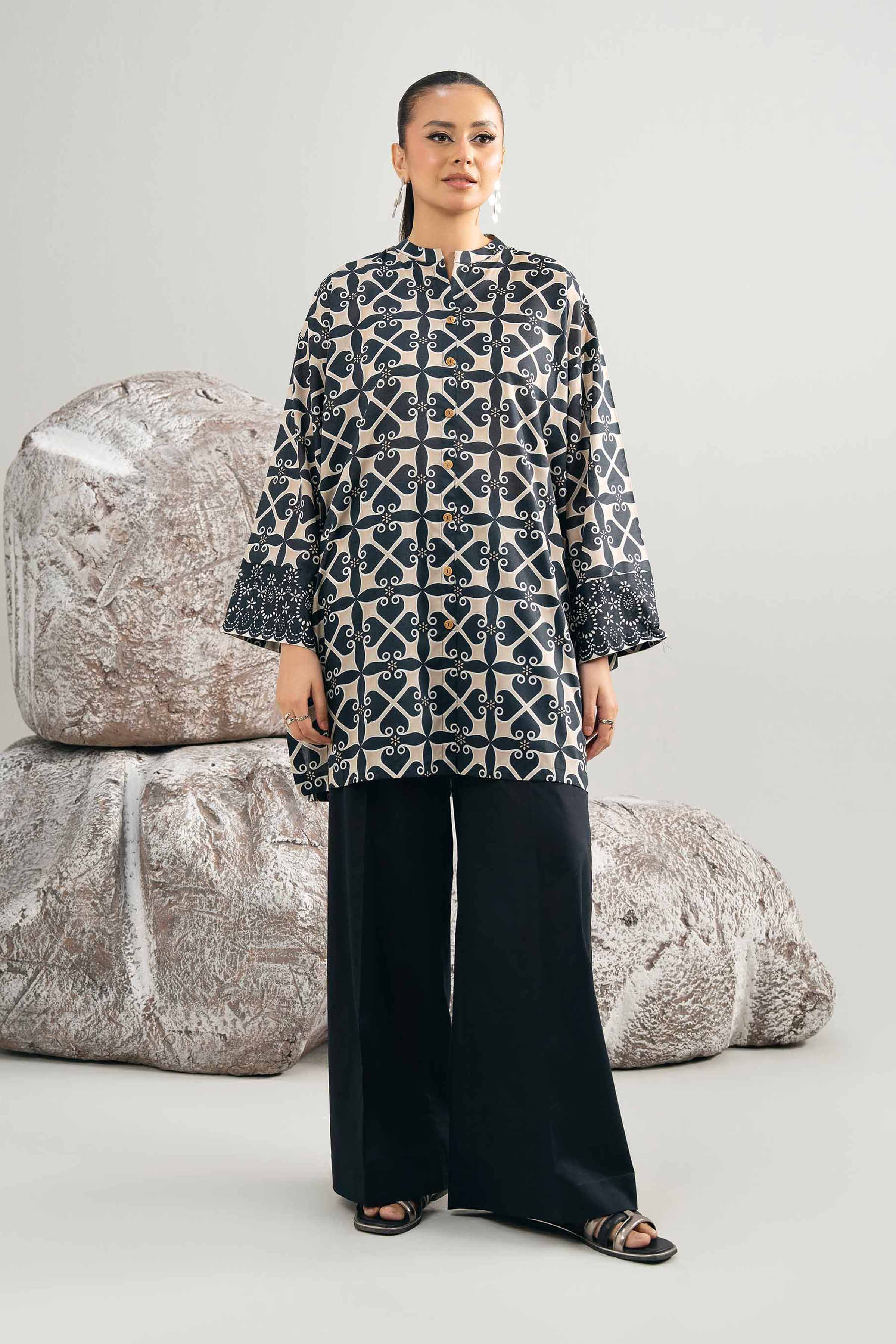 2 Piece - Printed Suit - 42502001 for Women - Unstitched Collection | Nishat | Shop Online