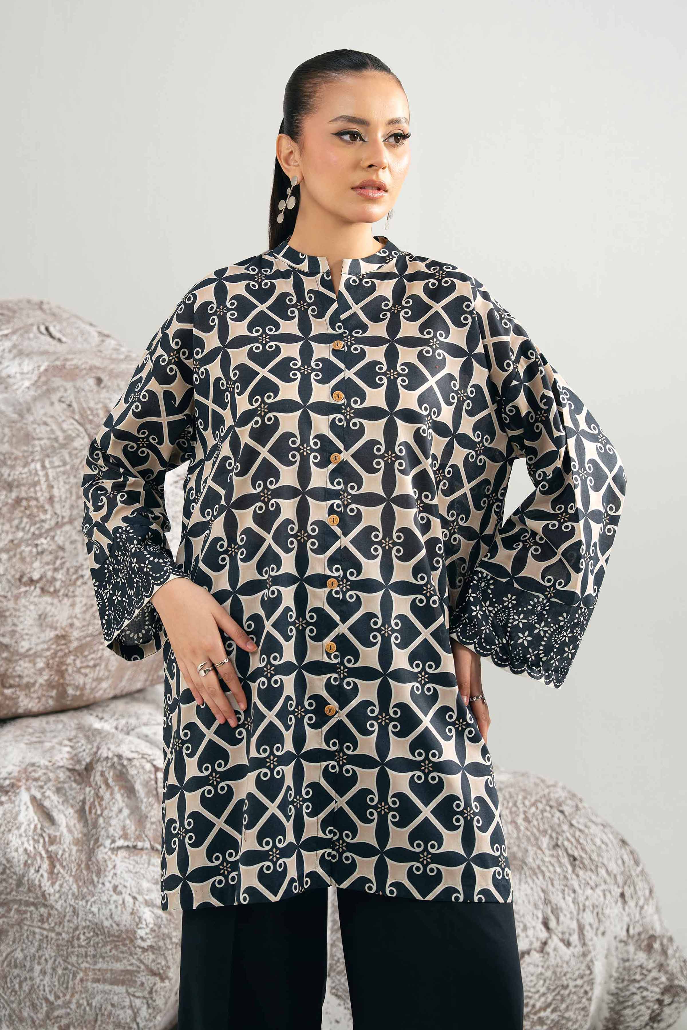 2 Piece - Printed Suit - 42502001 for Women - Unstitched Collection | Nishat | Shop Online