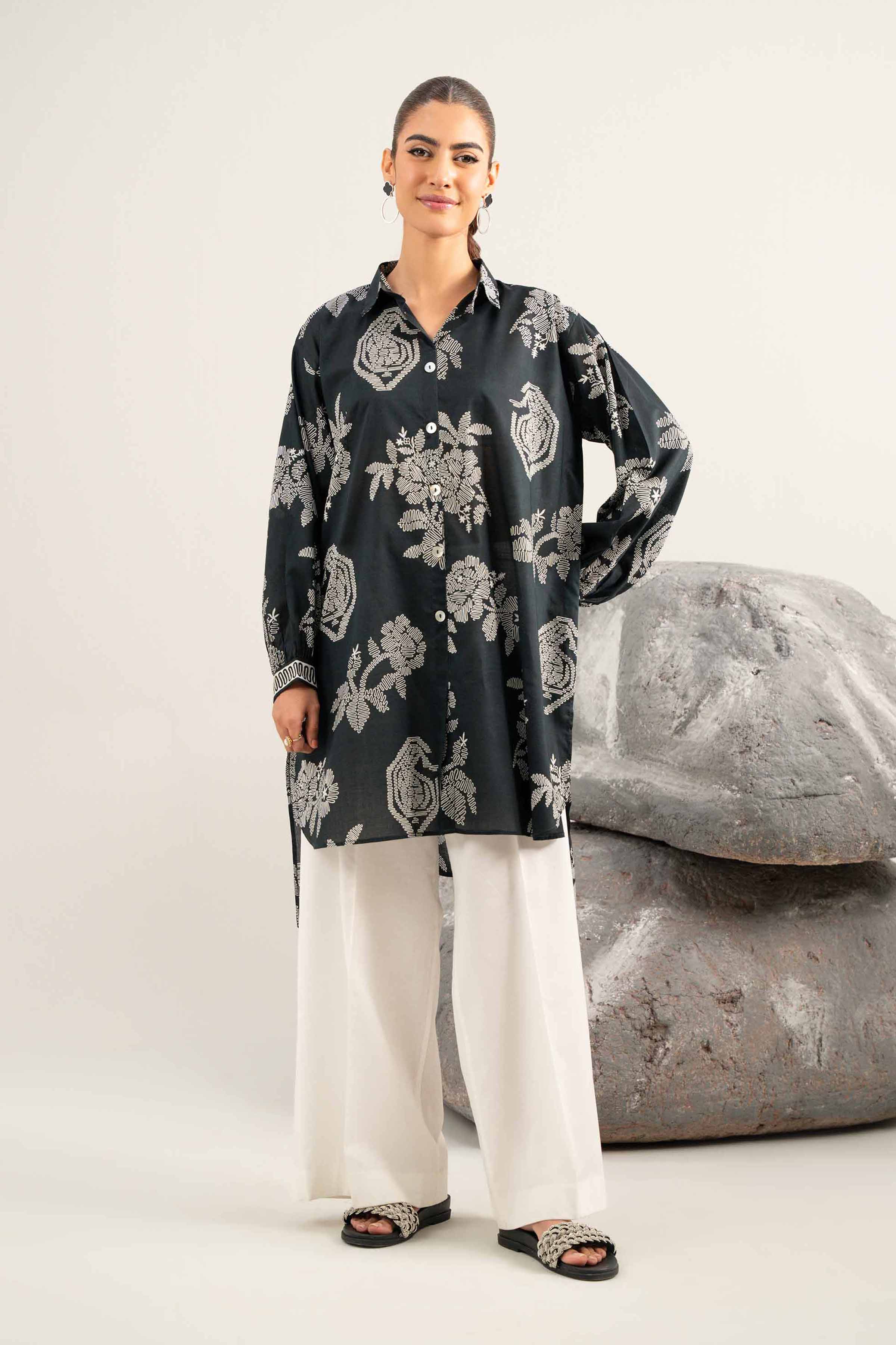 2 Piece - Printed Suit - 42502002 for Women - Unstitched Collection | Nishat | Shop Online