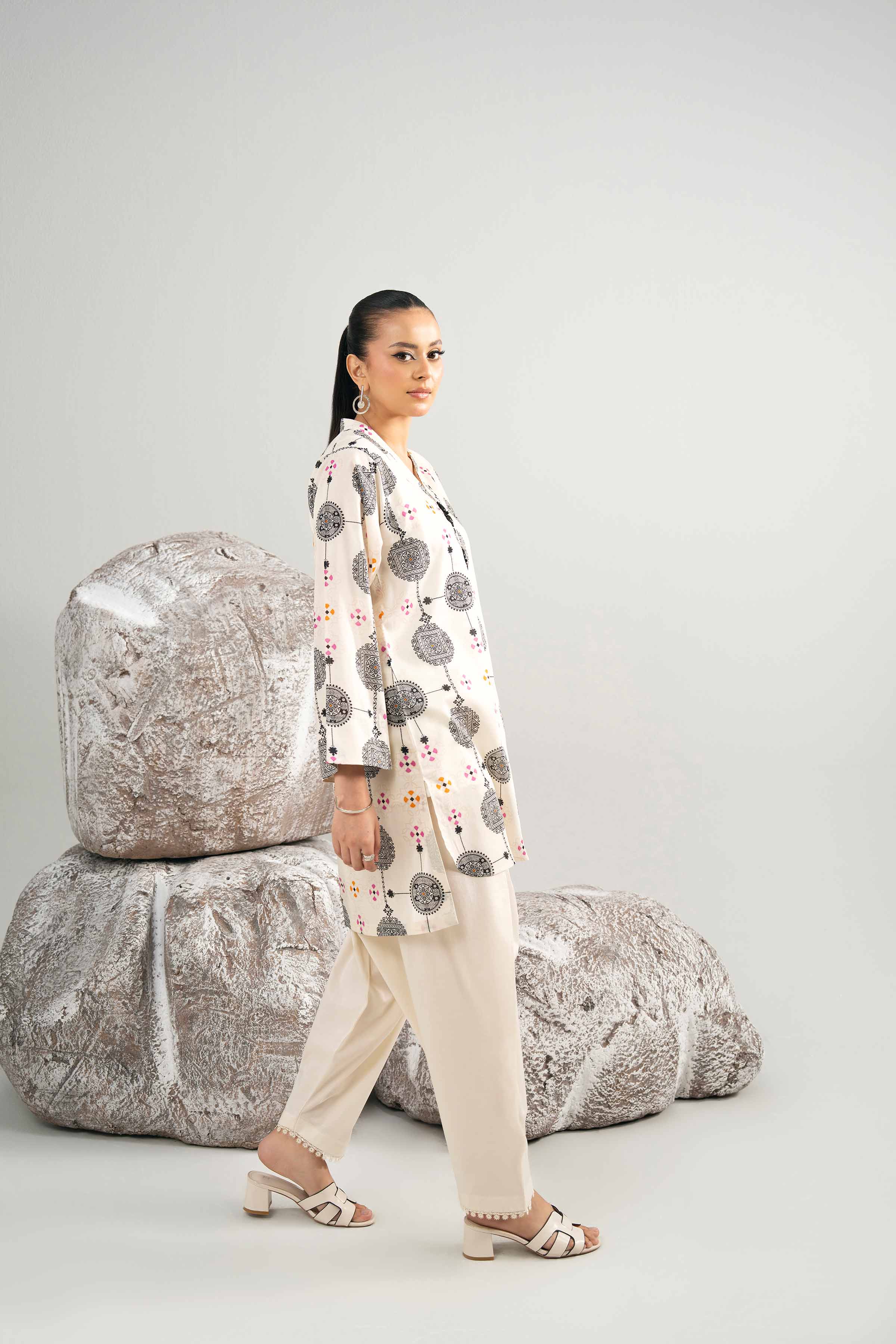 2 Piece - Printed Suit - 42502003 for Women - Unstitched Collection | Nishat | Shop Online