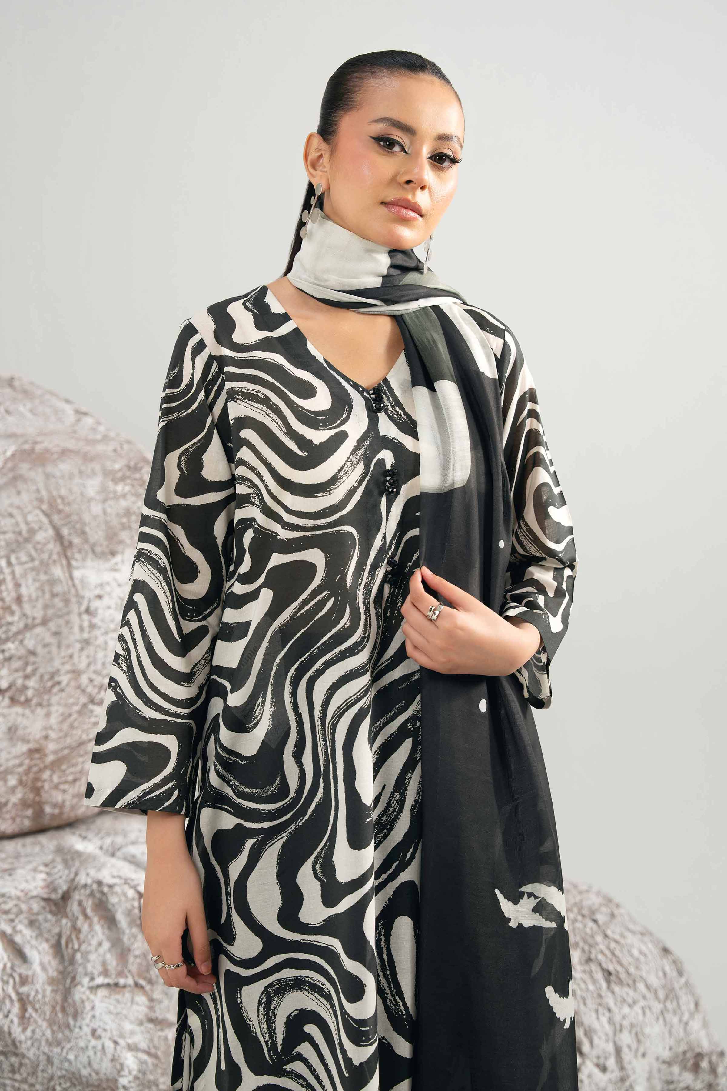 2 Piece - Digital Printed Suit - 42502004 for Women - Unstitched Collection | Nishat | Shop Online