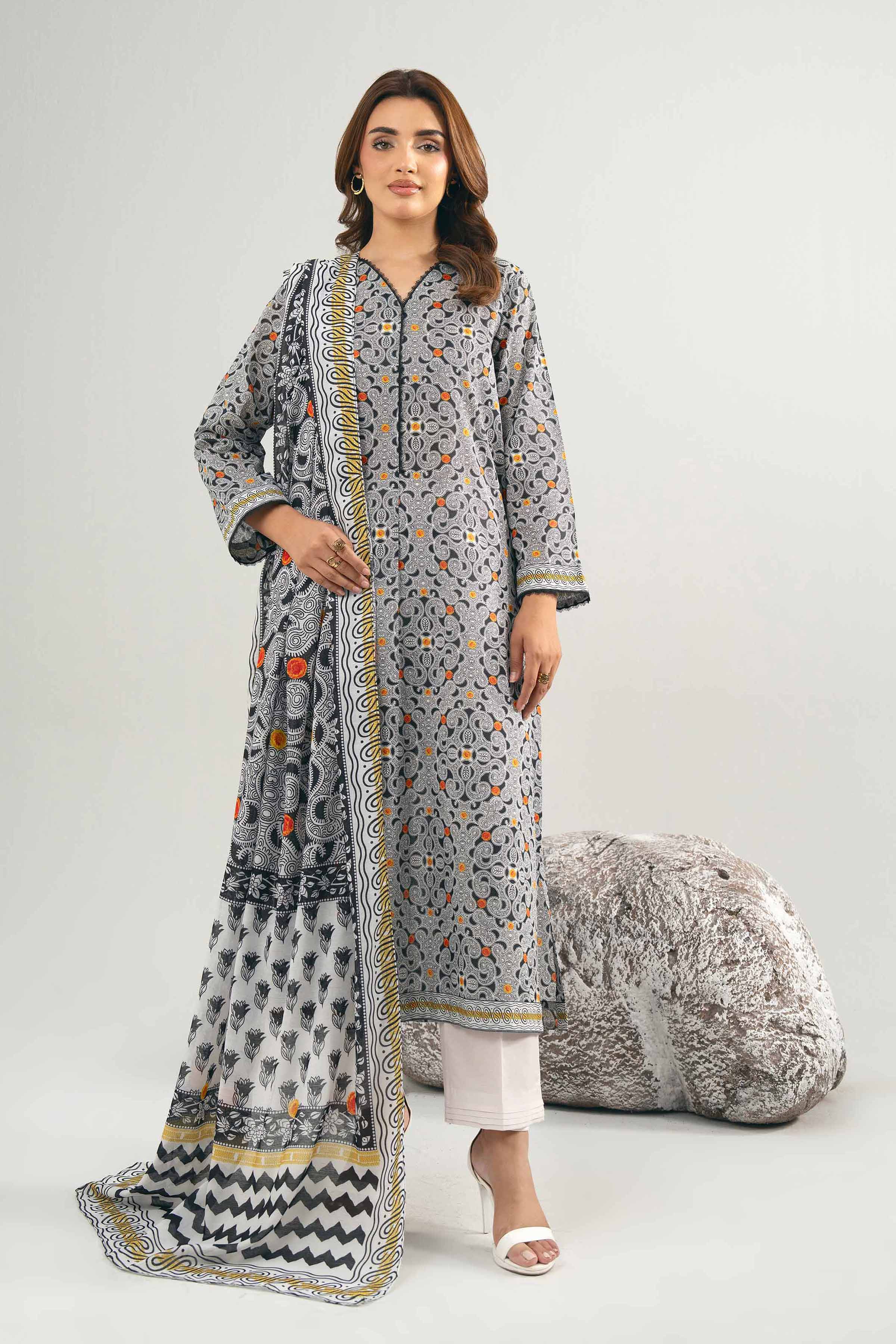 2 Piece - Digital Printed Suit - 42502007 for Women - Unstitched Collection | Nishat | Shop Online