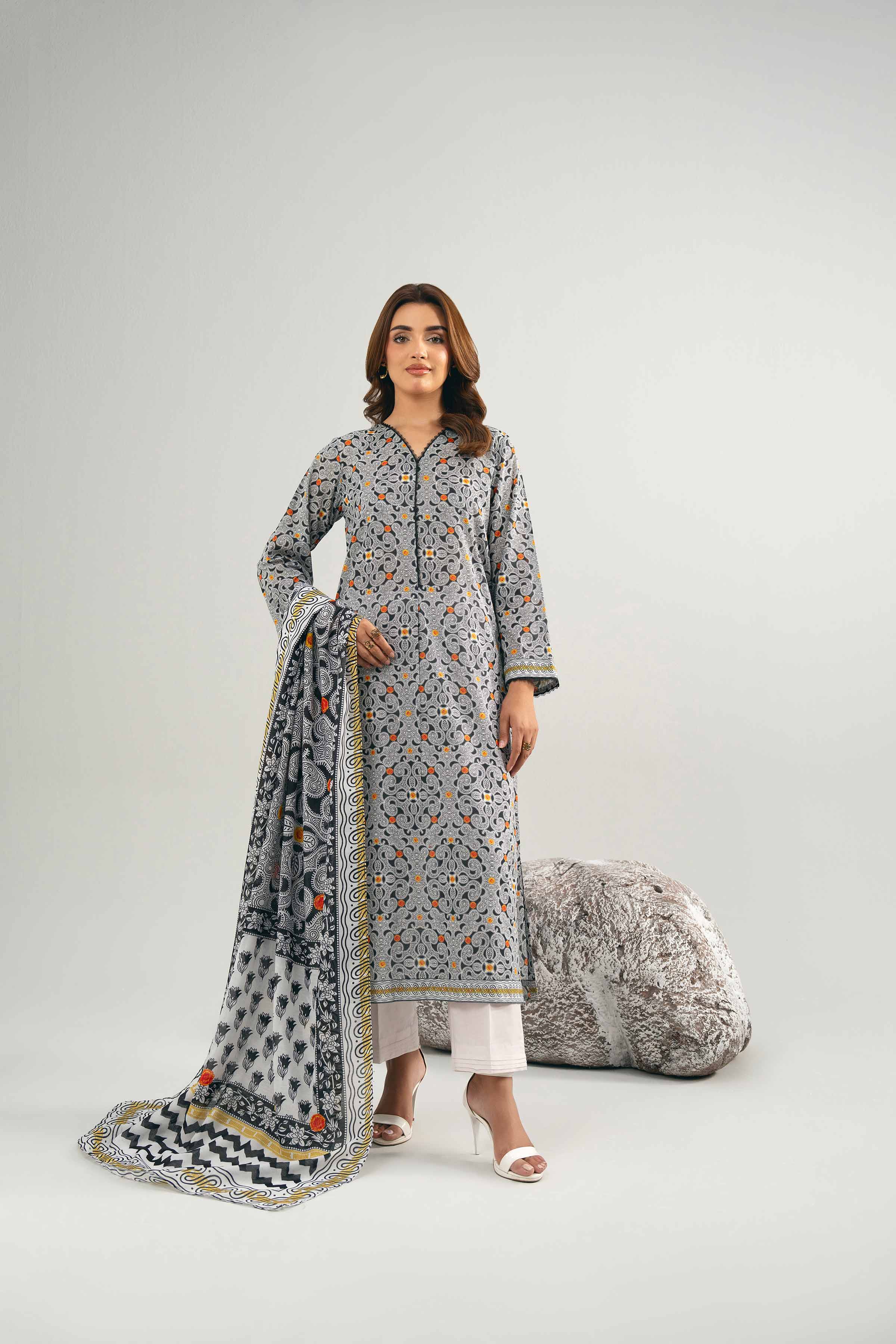 2 Piece - Digital Printed Suit - 42502007 for Women - Unstitched Collection | Nishat | Shop Online