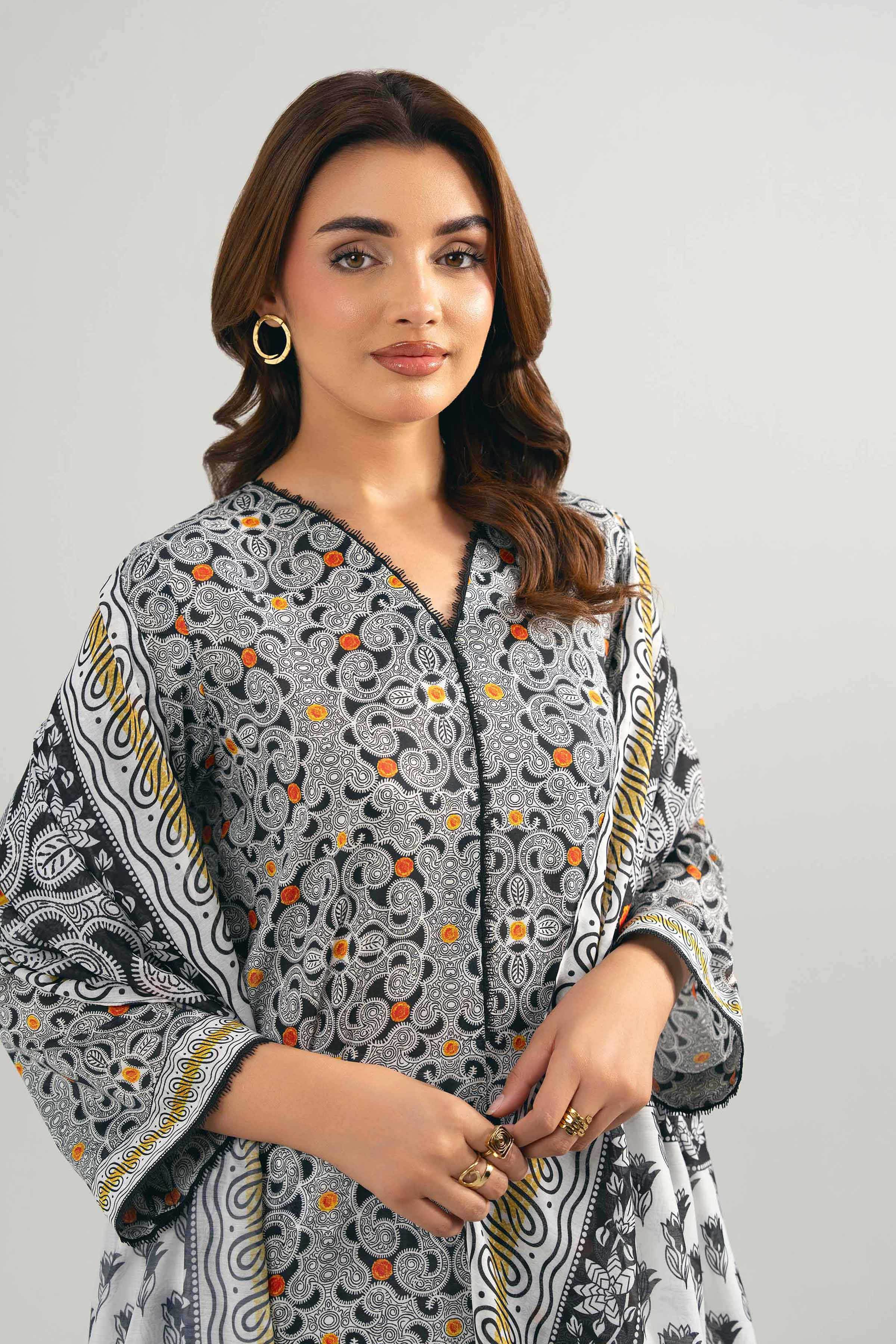 2 Piece - Digital Printed Suit - 42502007 for Women - Unstitched Collection | Nishat | Shop Online