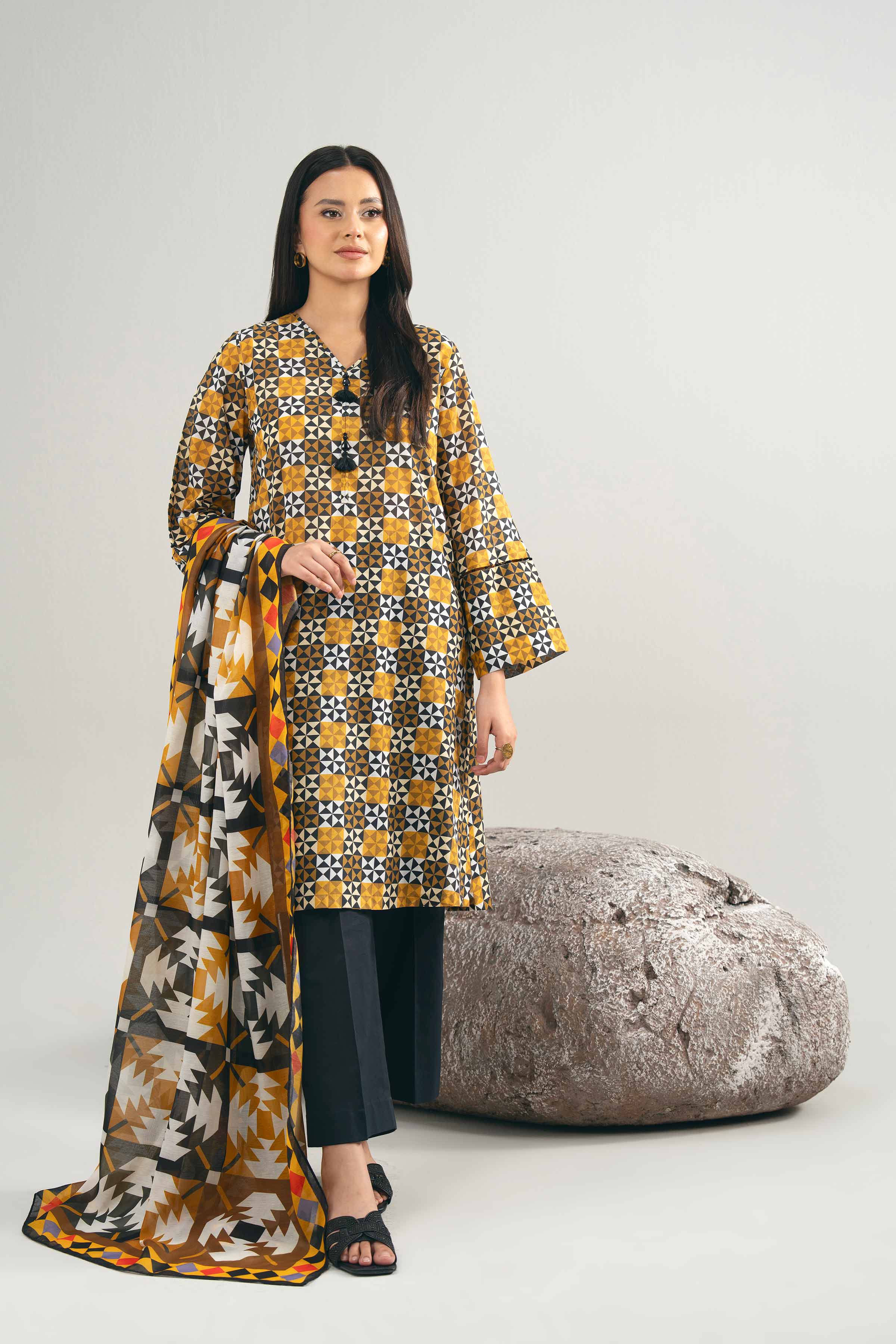 2 Piece - Digital Printed Suit - 42502008 for Women - Unstitched Collection | Nishat | Shop Online