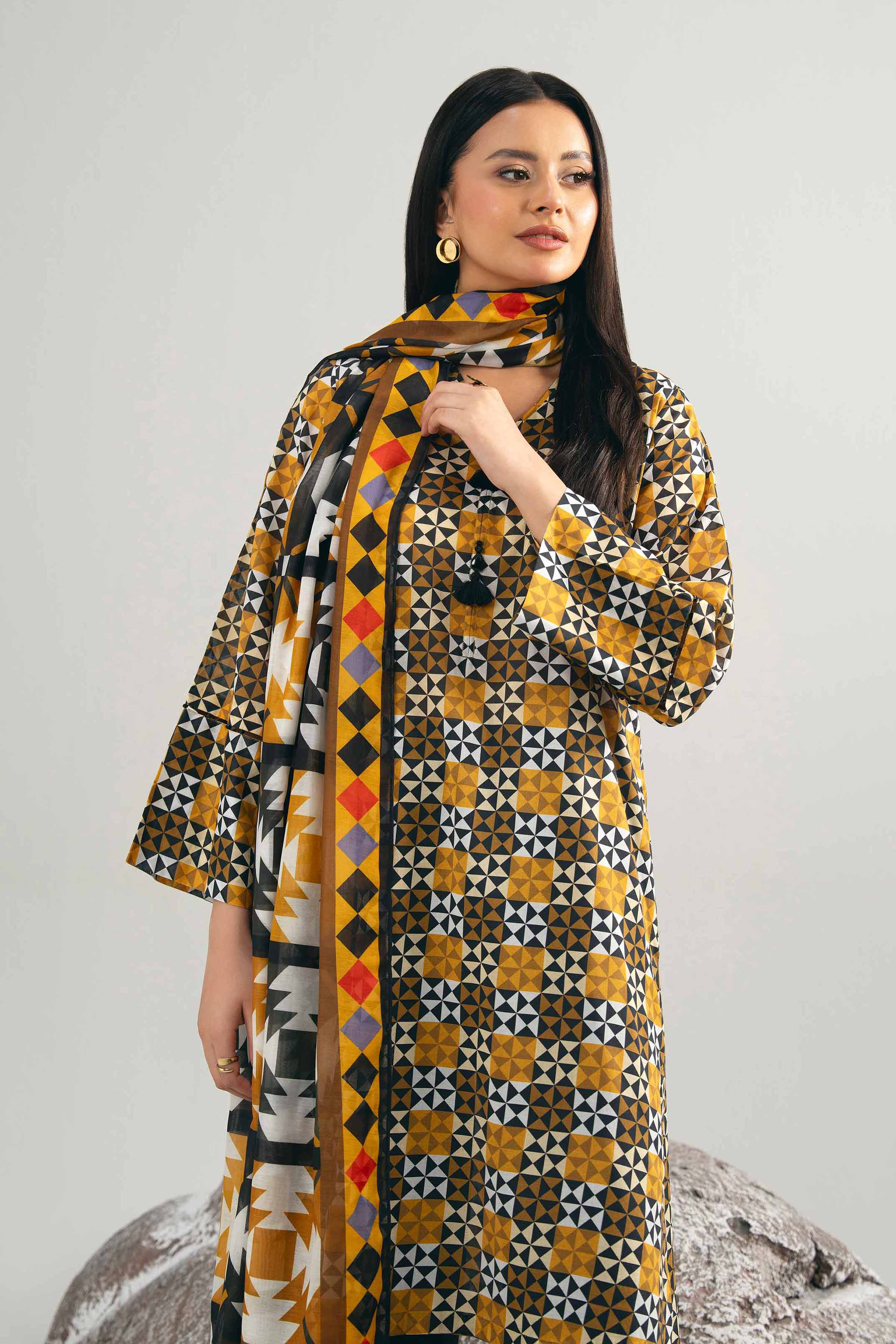 2 Piece - Digital Printed Suit - 42502008 for Women - Unstitched Collection | Nishat | Shop Online