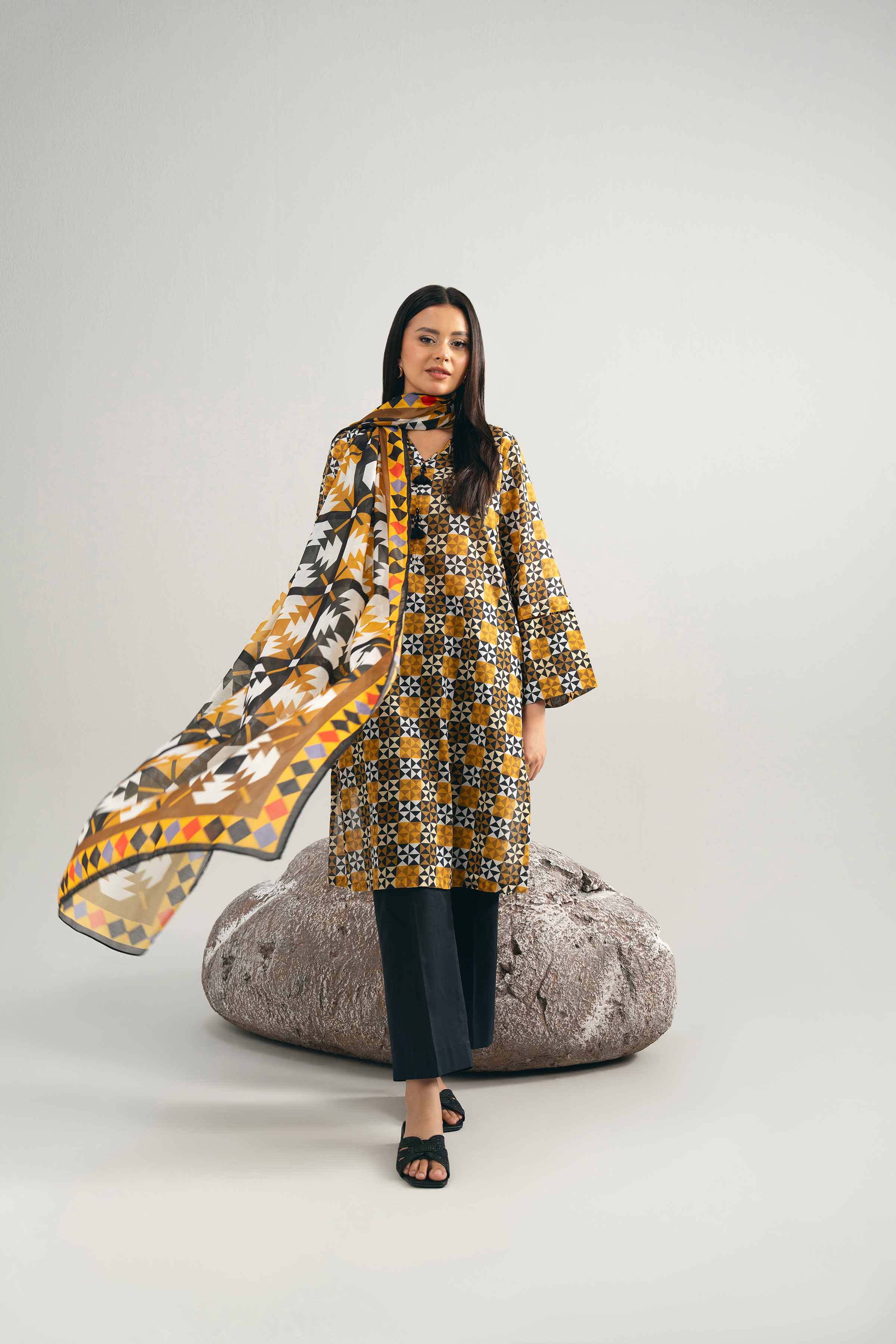 2 Piece - Digital Printed Suit - 42502008 for Women - Unstitched Collection | Nishat | Shop Online