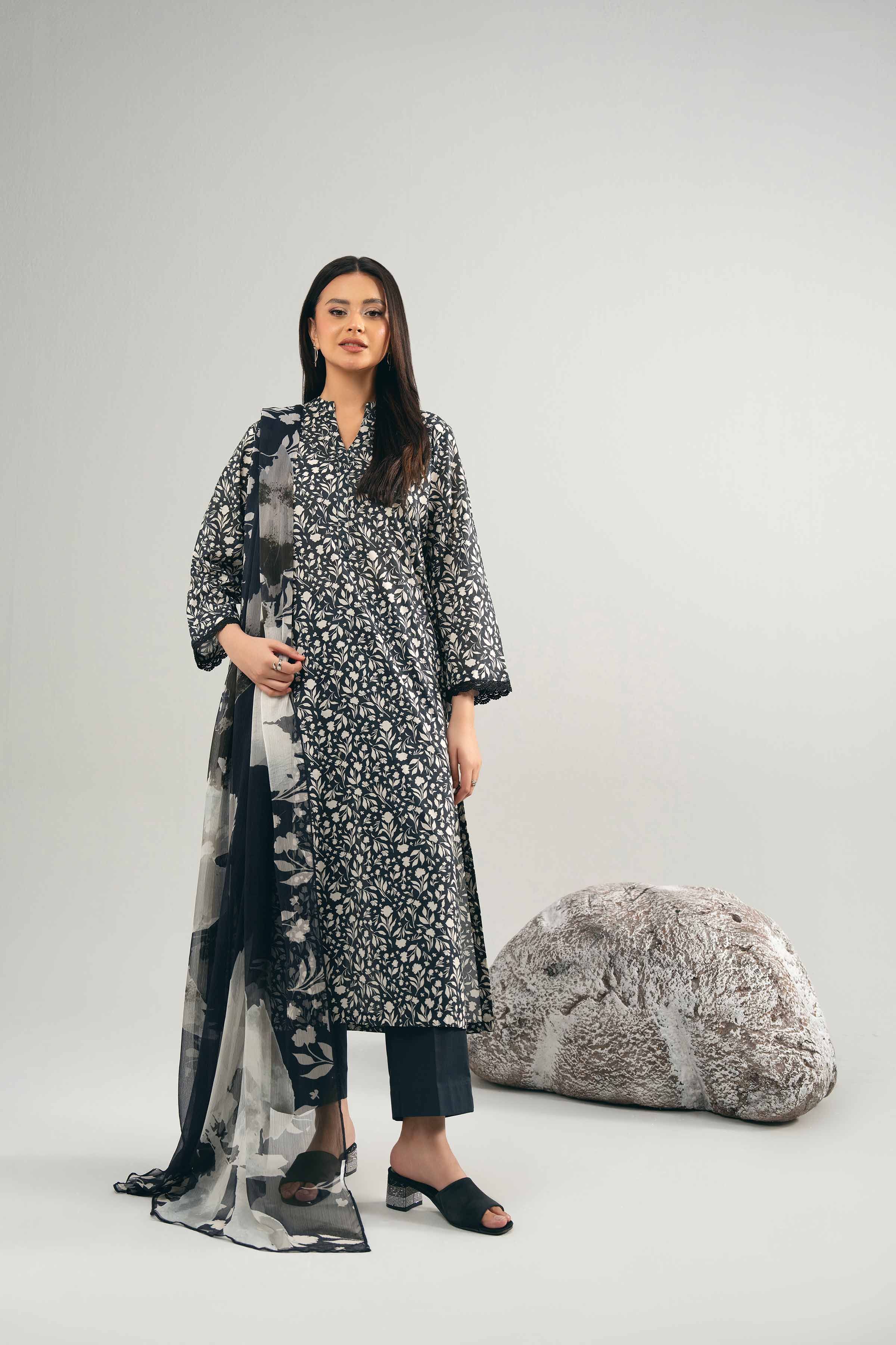 2 Piece - Digital Printed Suit - 42502009 for Women - Unstitched Collection | Nishat | Shop Online