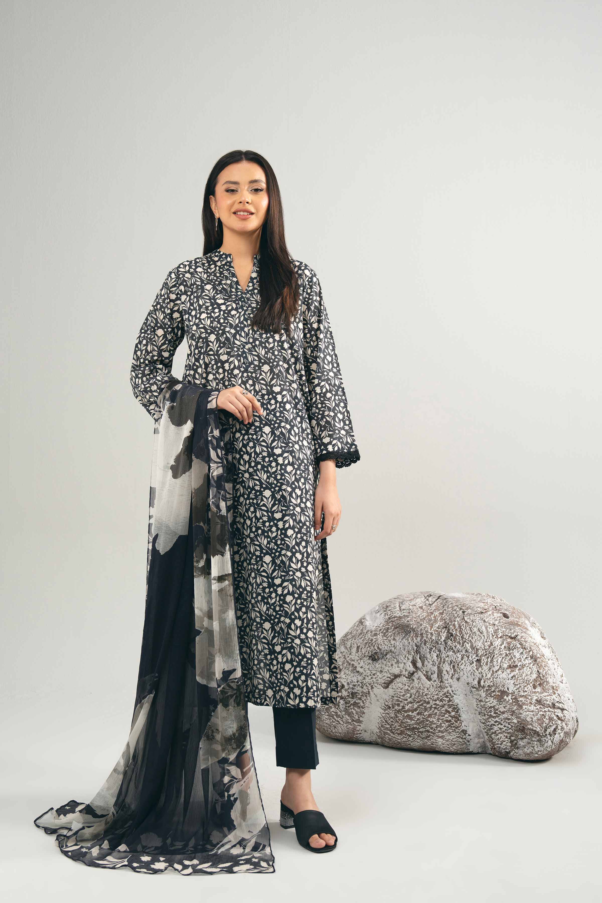 2 Piece - Digital Printed Suit - 42502009 for Women - Unstitched Collection | Nishat | Shop Online