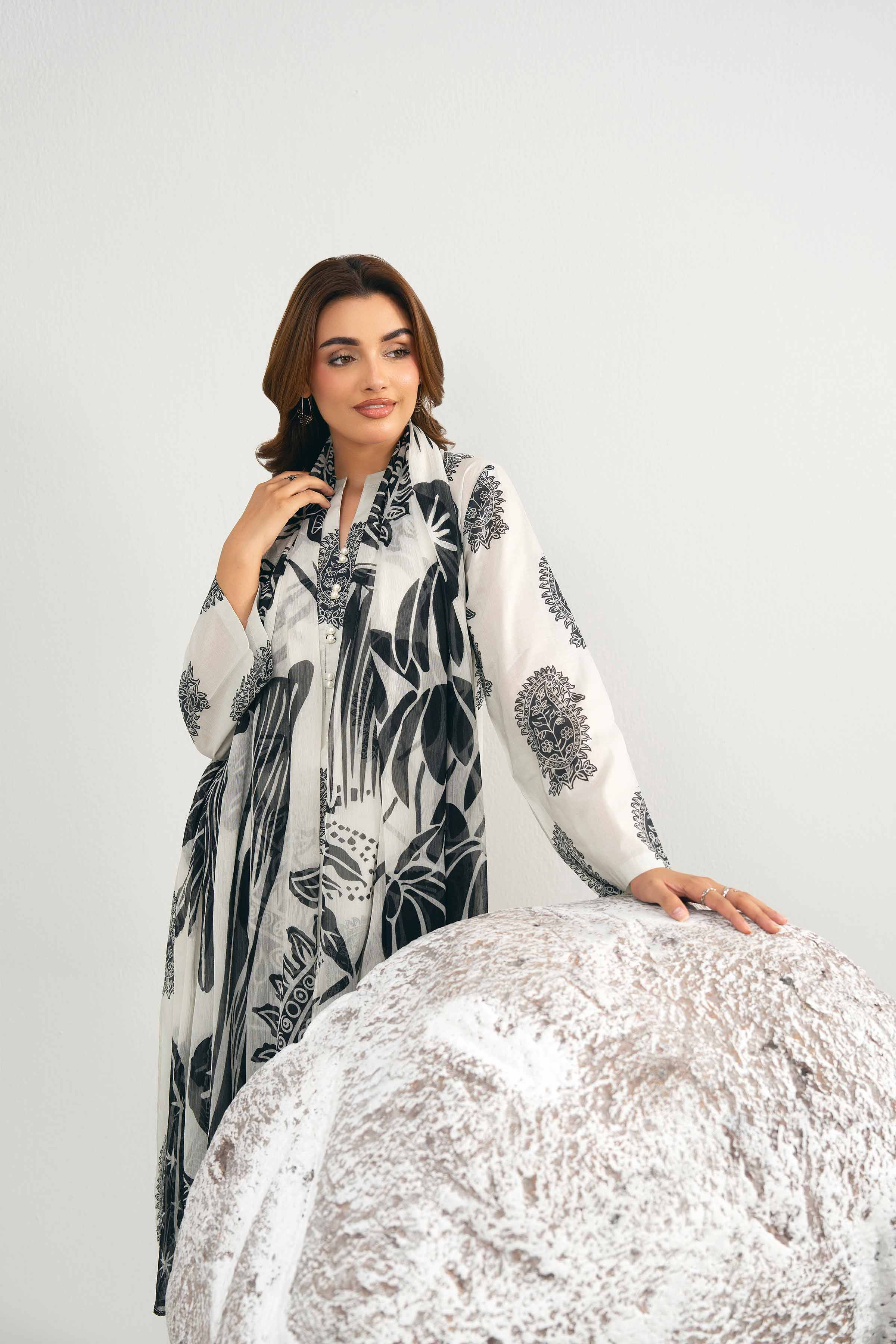 2 Piece - Digital Printed Suit - 42502010 for Women - Unstitched Collection | Nishat | Shop Online