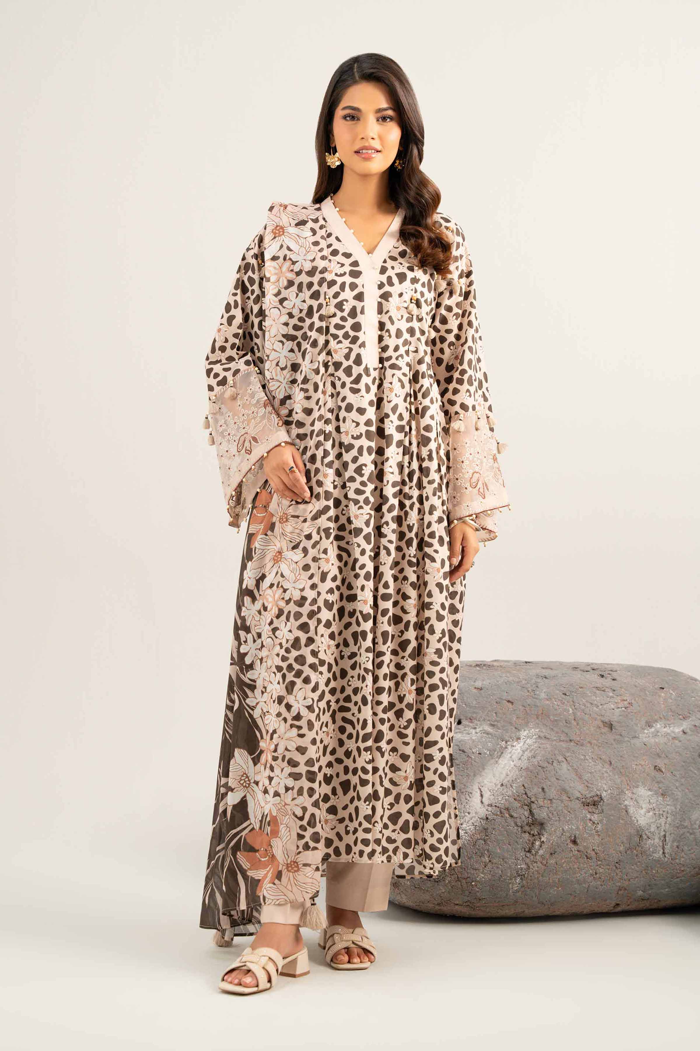 3 Piece - Printed Embroidered Suit - 42502014 for Women - Unstitched Collection | Nishat | Shop Online