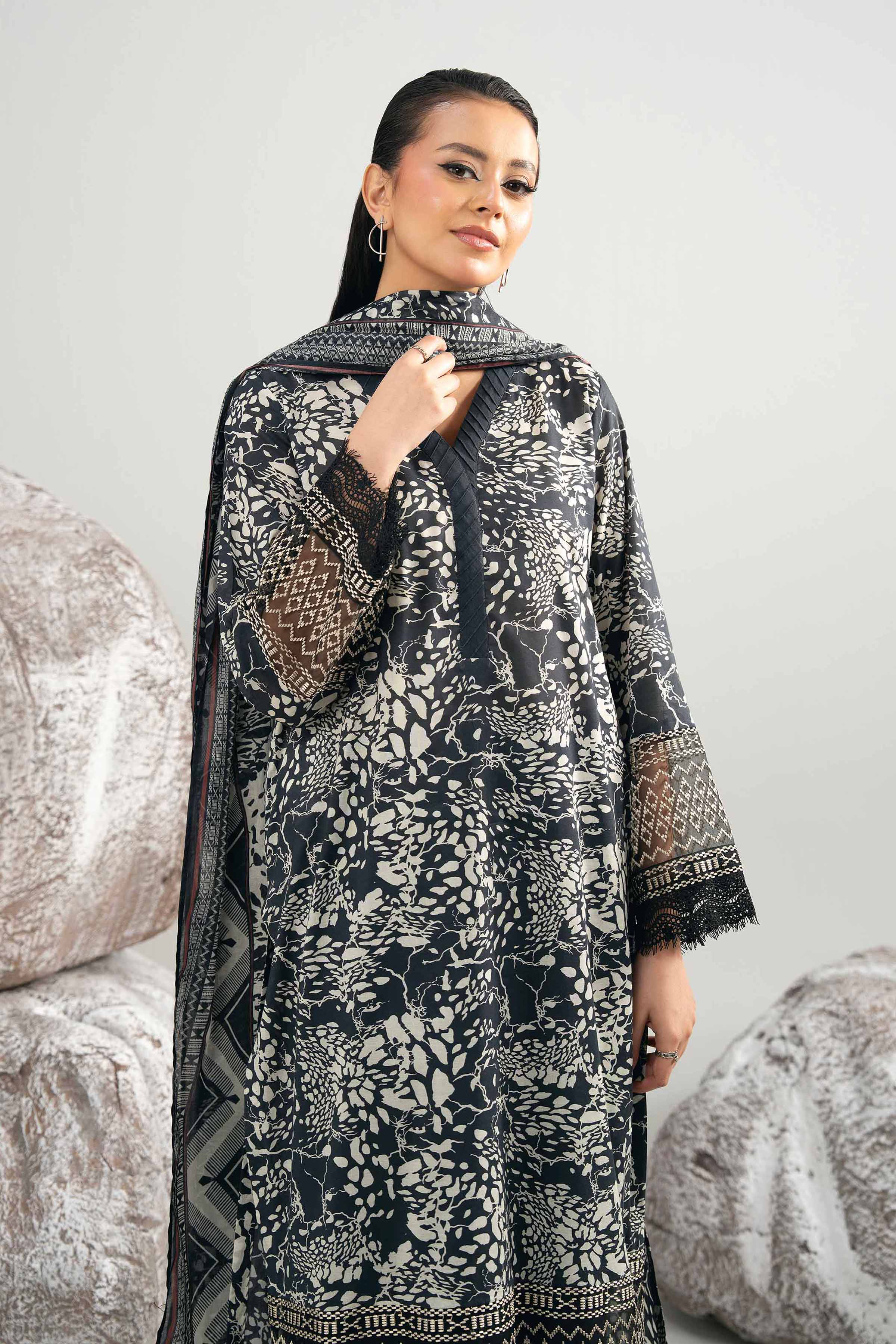 3 Piece - Printed Embroidered Suit - 42502017 for Women - Unstitched Collection | Nishat | Shop Online