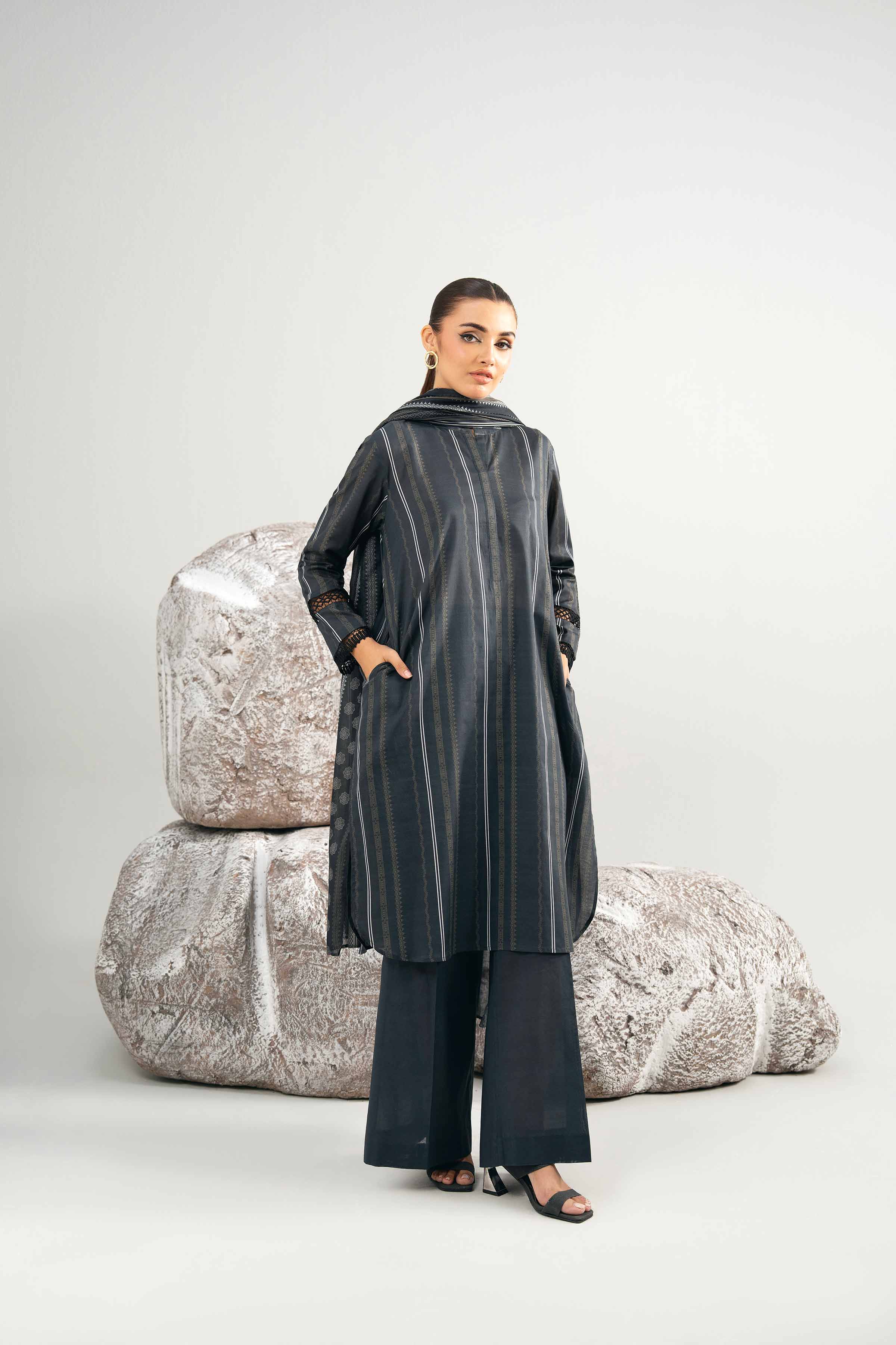 3 Piece - Printed Suit - 42502022 for Women - Unstitched Collection | Nishat | Shop Online