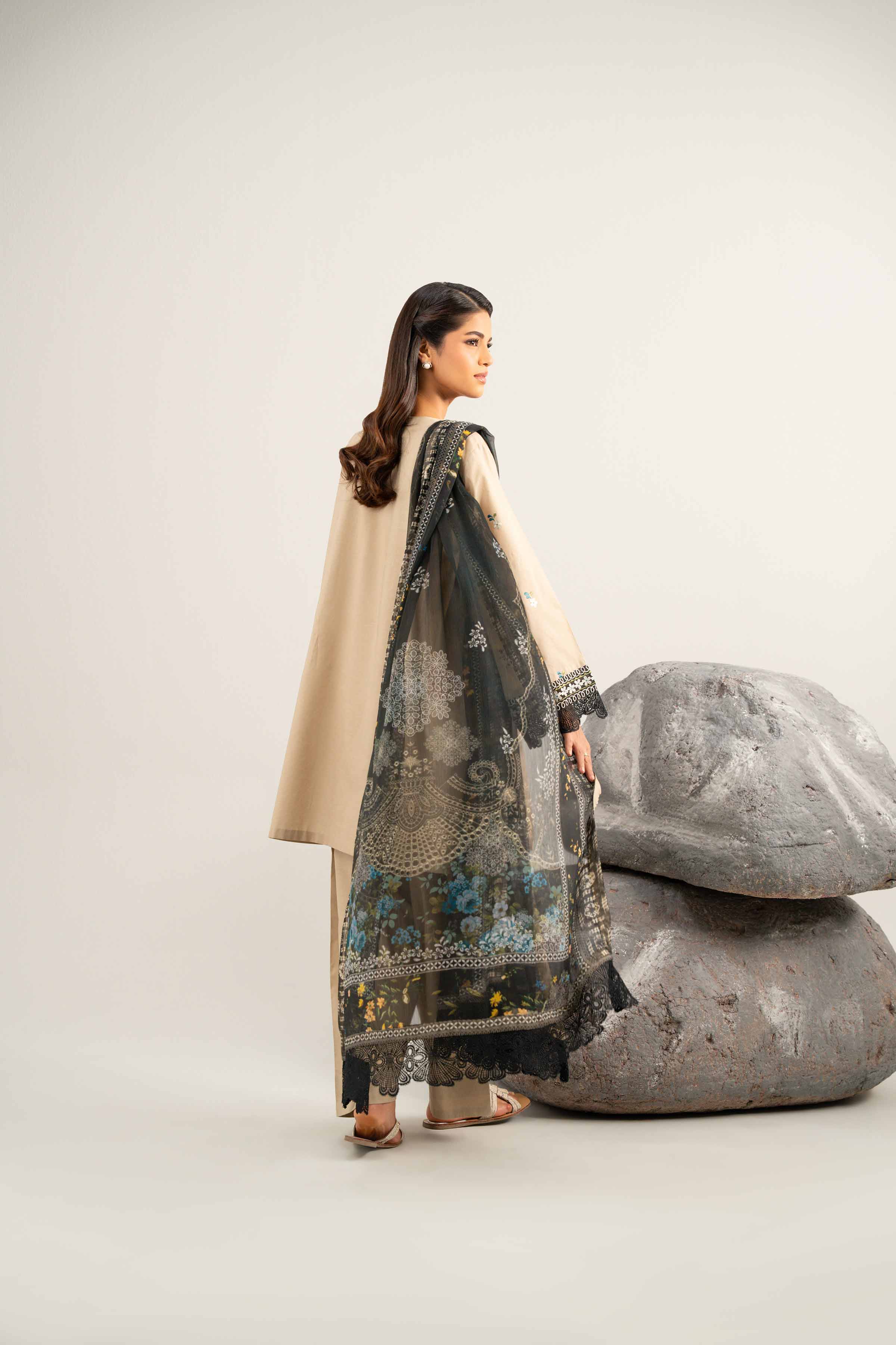 3 Piece - Dyed Printed Embroidered Suit - 42502024 for Women - Unstitched Collection | Nishat | Shop Online